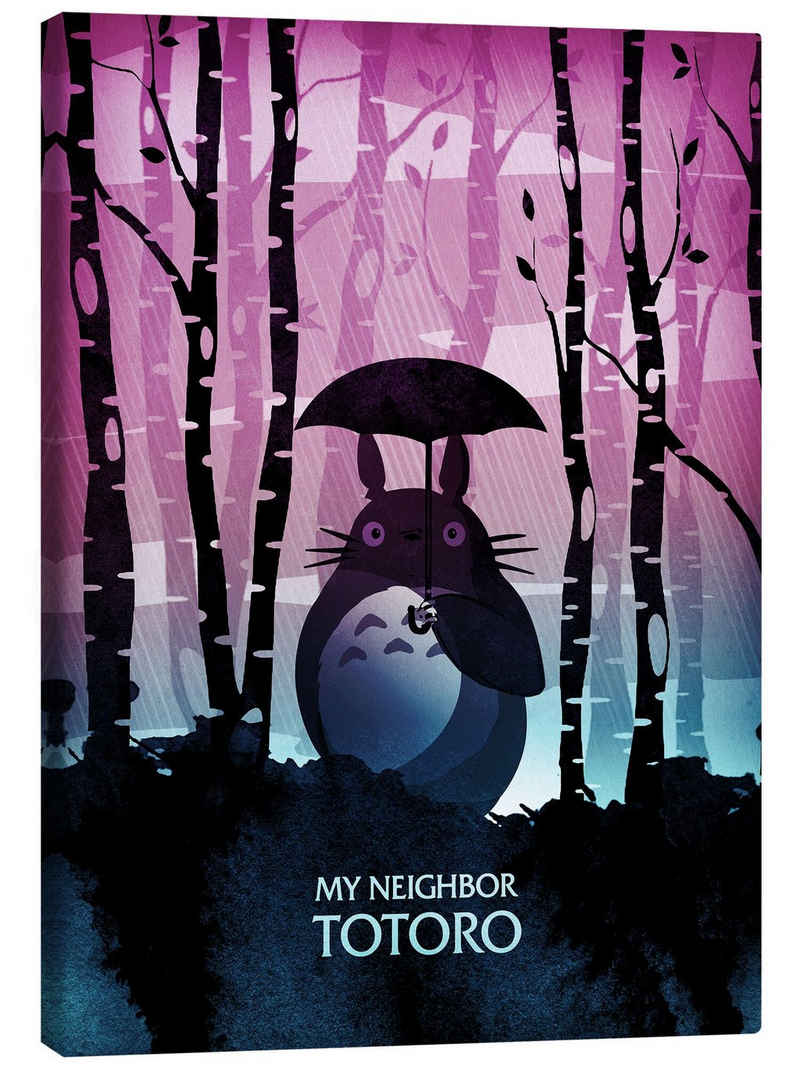 Posterlounge Leinwandbild Albert Cagnef, My Neighbor Totoro, Kinderzimmer Kindermotive
