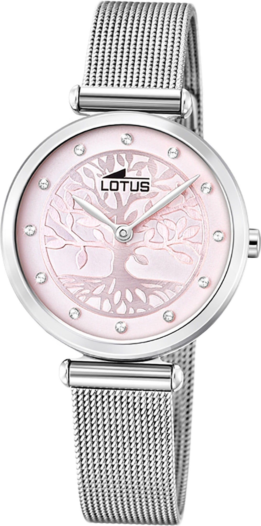 Lotus Quarzuhr LOTUS Edelstahl Damen Uhr 18708/2, Damenuhr mit Edelstahlarmband, rundes Gehäuse, klein (ca. 29mm), Fashi | Quarzuhren