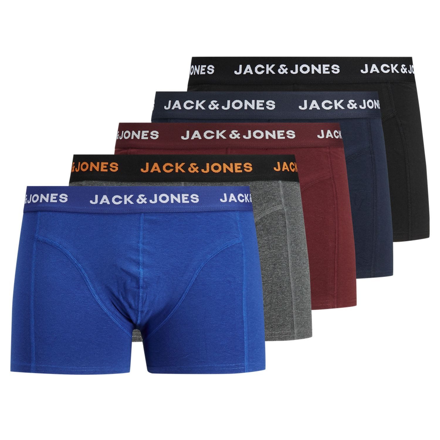 Jack & Jones Boxershorts Trunk (5-St., Set) Logobund, elastisch, im 5er Pac günstig online kaufen