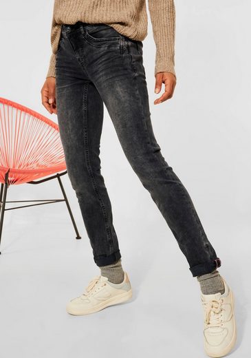 STREET ONE Stretch-Jeans »Style Jane« in dunkler Waschung