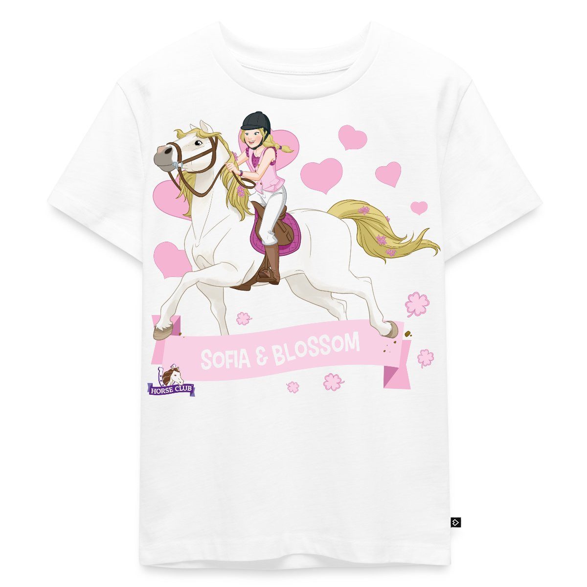 T-Shirt Schleich Horse Club Sofia & Blossom reiten aus Kinder Premium T-Shirt