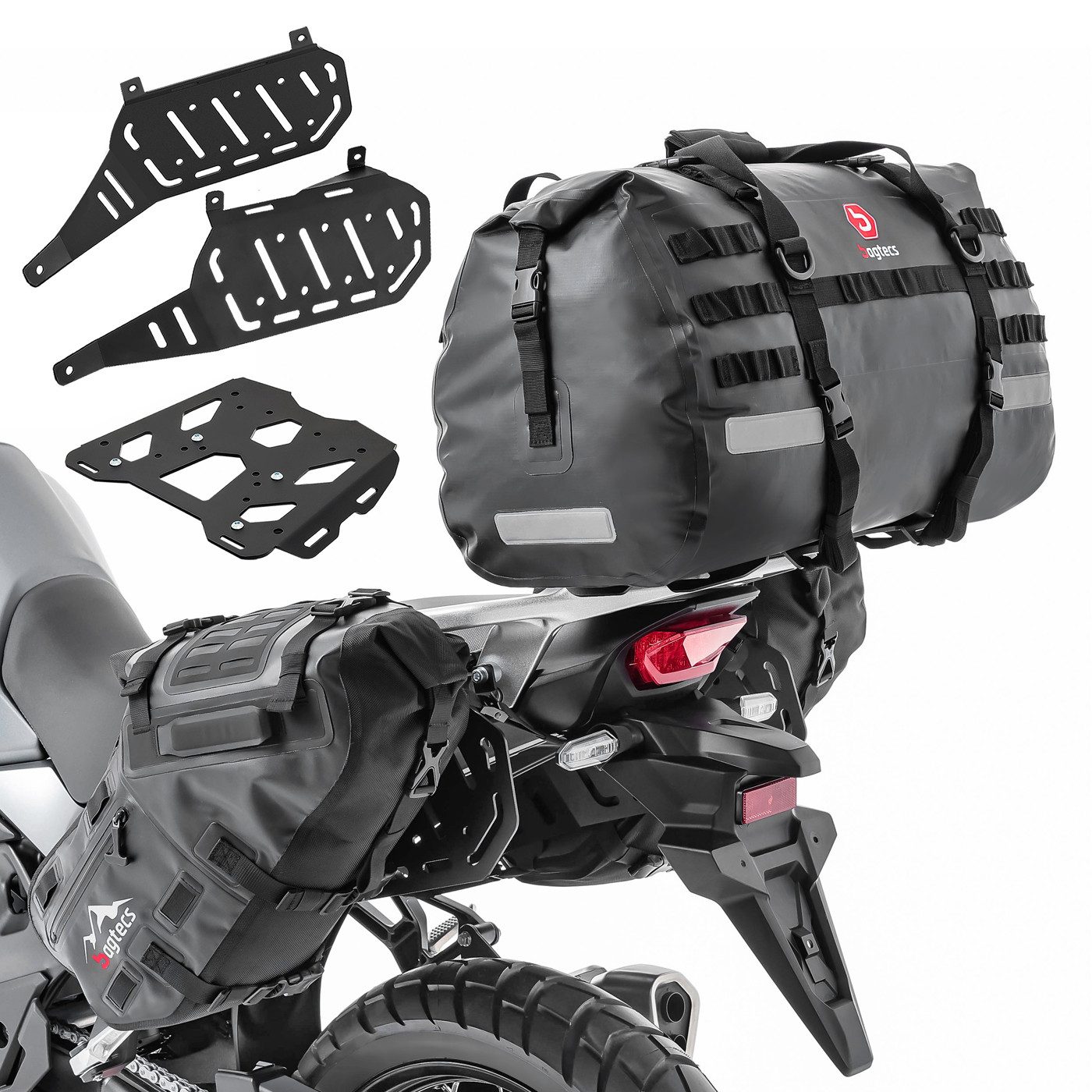 Bagtecs Schraube Set Satteltaschen MT142 + Hecktasche + Träger passend für Honda Transa