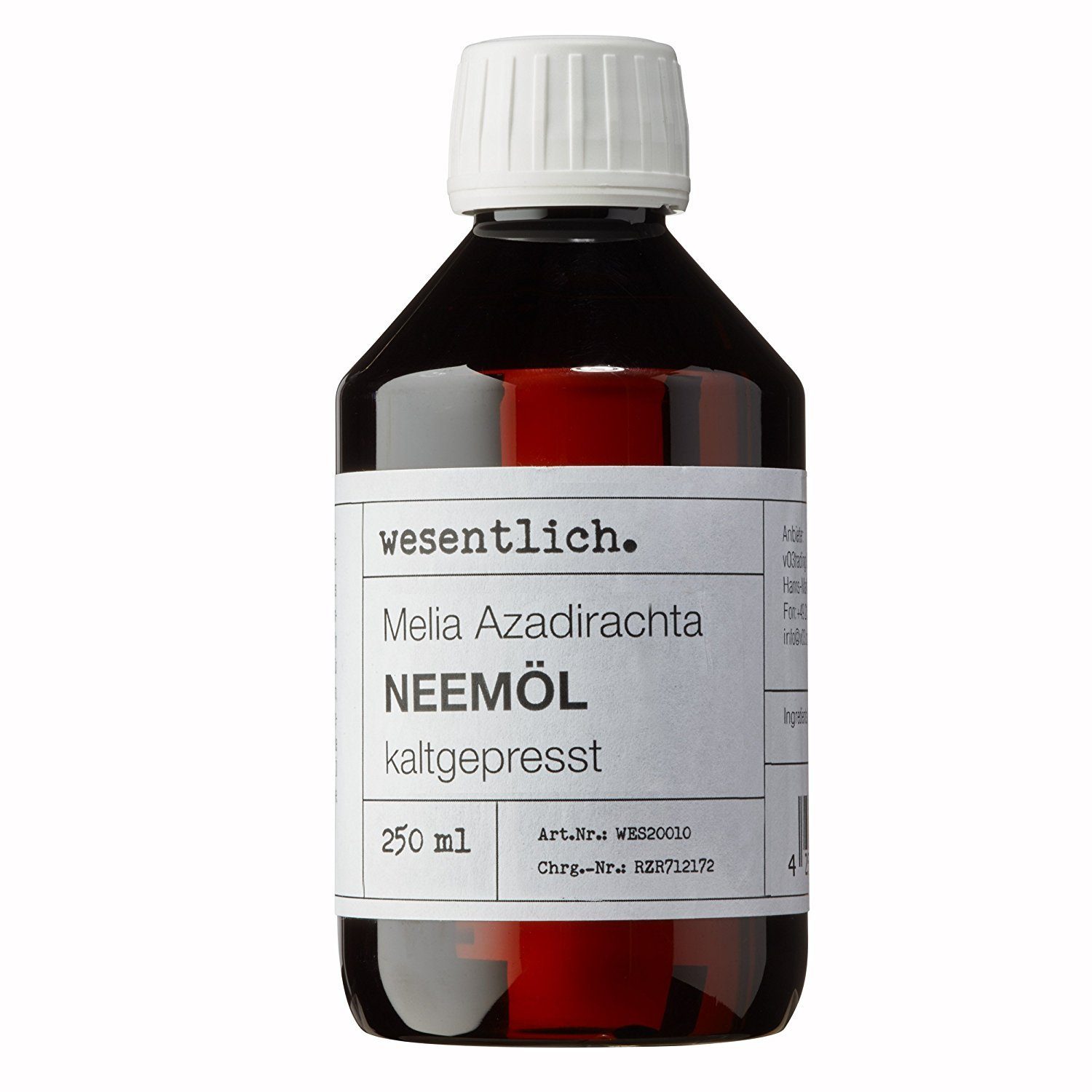 wesentlich. Körperöl Neemöl kaltgepresst (250ml) - reines Öl ohne Zusätze von wesentlich.