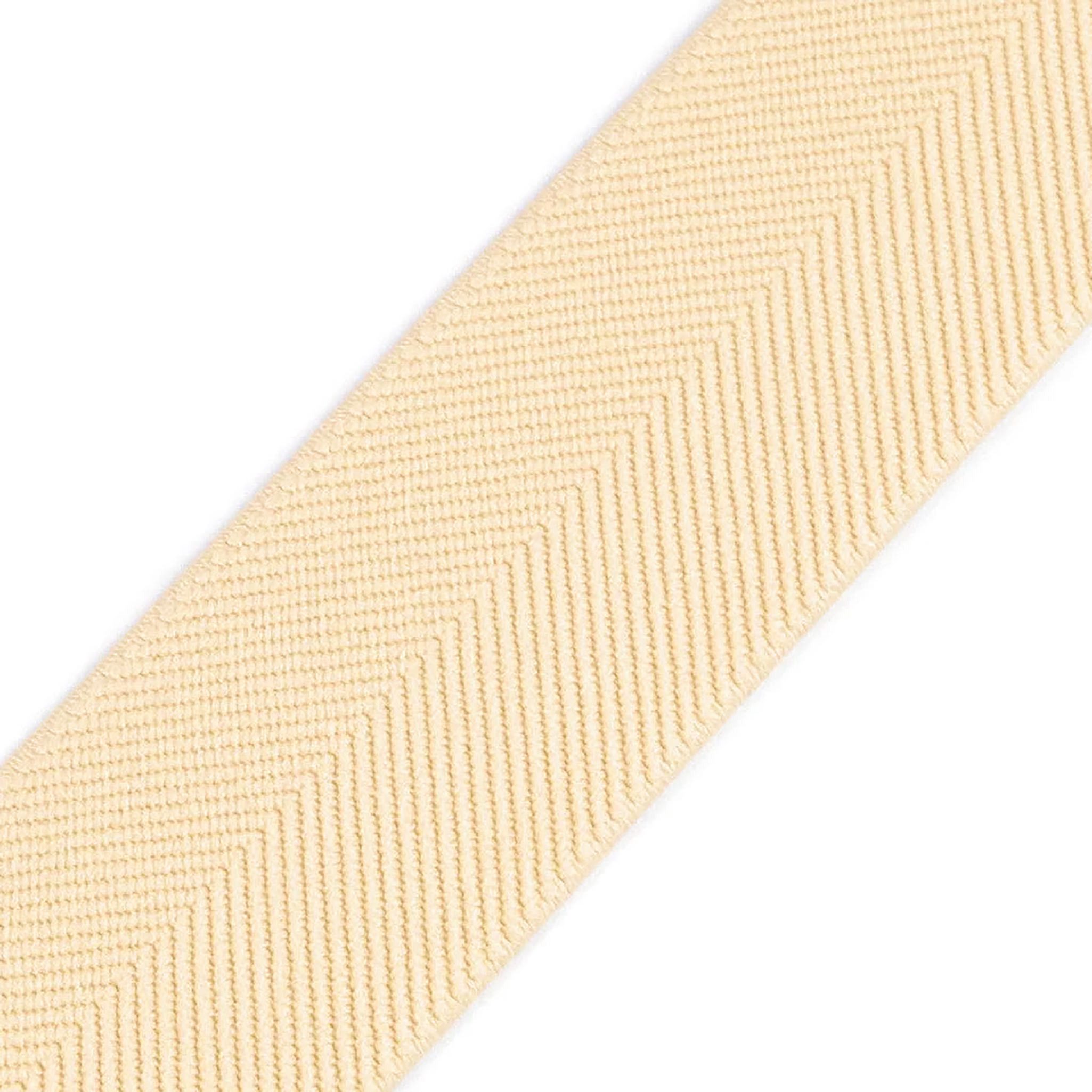 maDDma Gummiband Elastikband Fischgrat 40mm x 1m für Bekleidung und Unterwäsche, creme