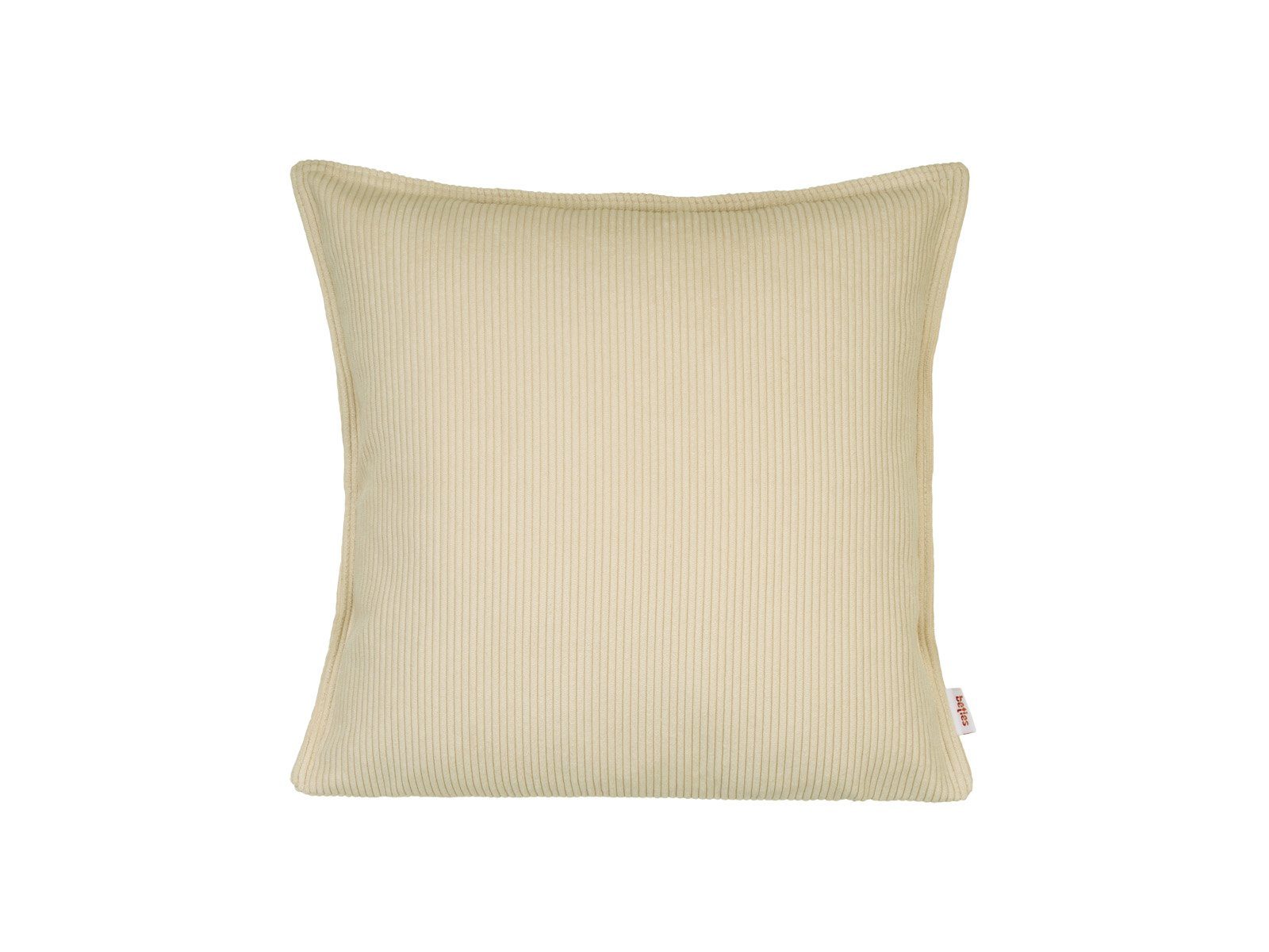 beties Подушкиbezug HYggelig No.1, (1 Stück), Samtcord Подушкиbezug ca 40x40 cm Hygge Style mit Stehsaum kreide-beige