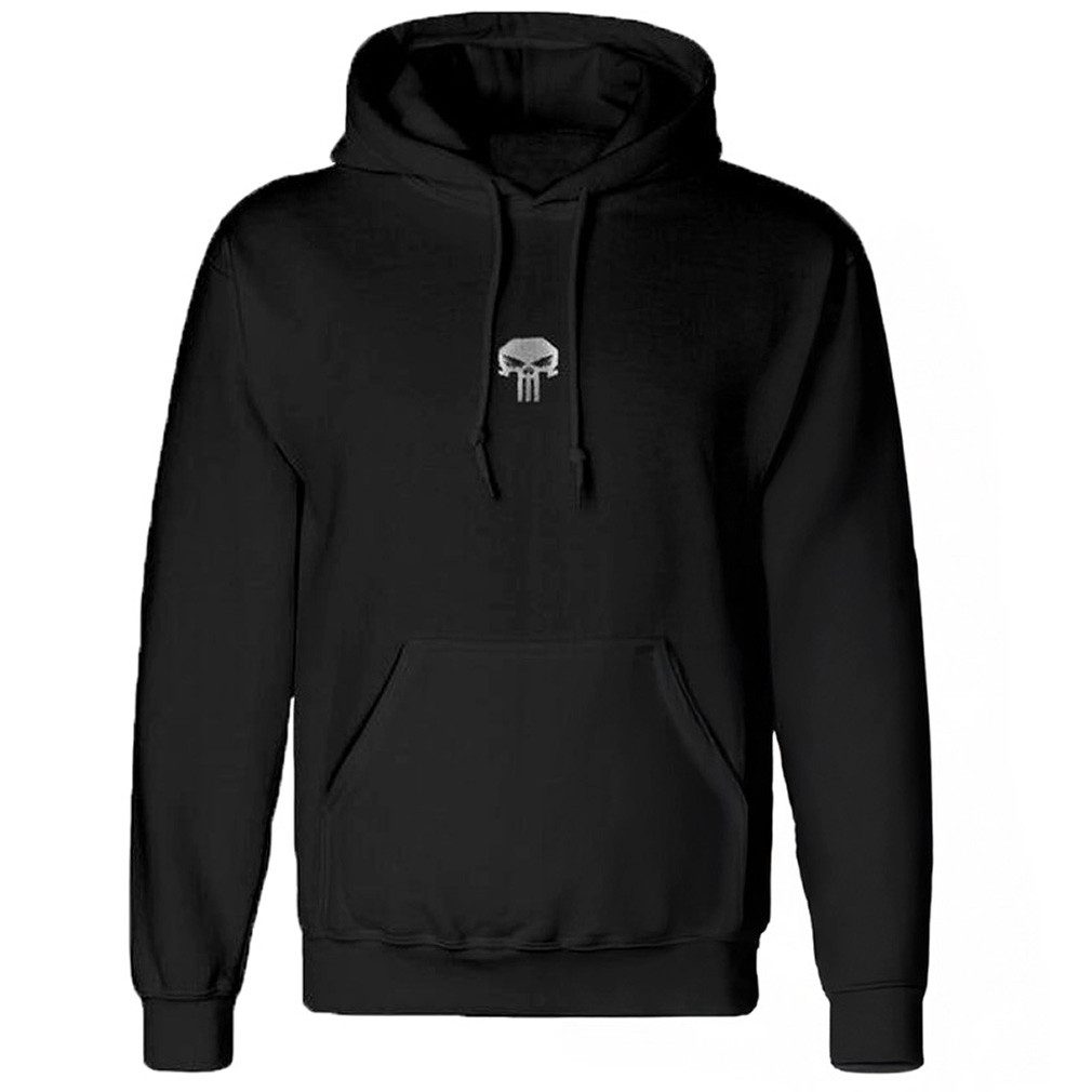 Hoodie Skull With Metallic Ink Hoodie