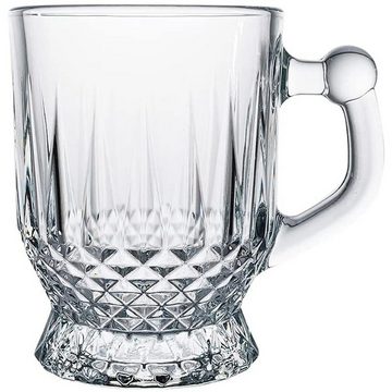 Pasabahce Gläser-Set Coffee-Mugs, Glas, Cup Teeglas Set 6 Teilig, Spülmaschinengeeignet