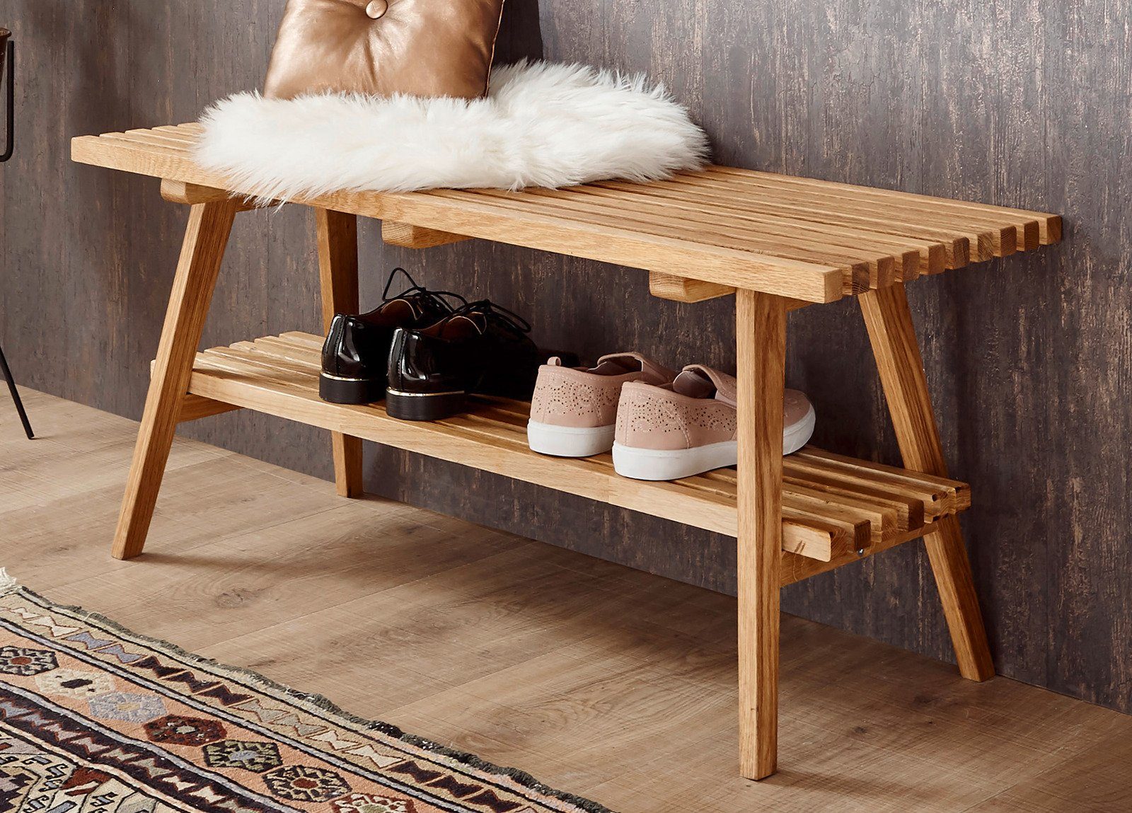 MCA furniture Schuhbank Alwar (Garderobenbank aus günstig online kaufen