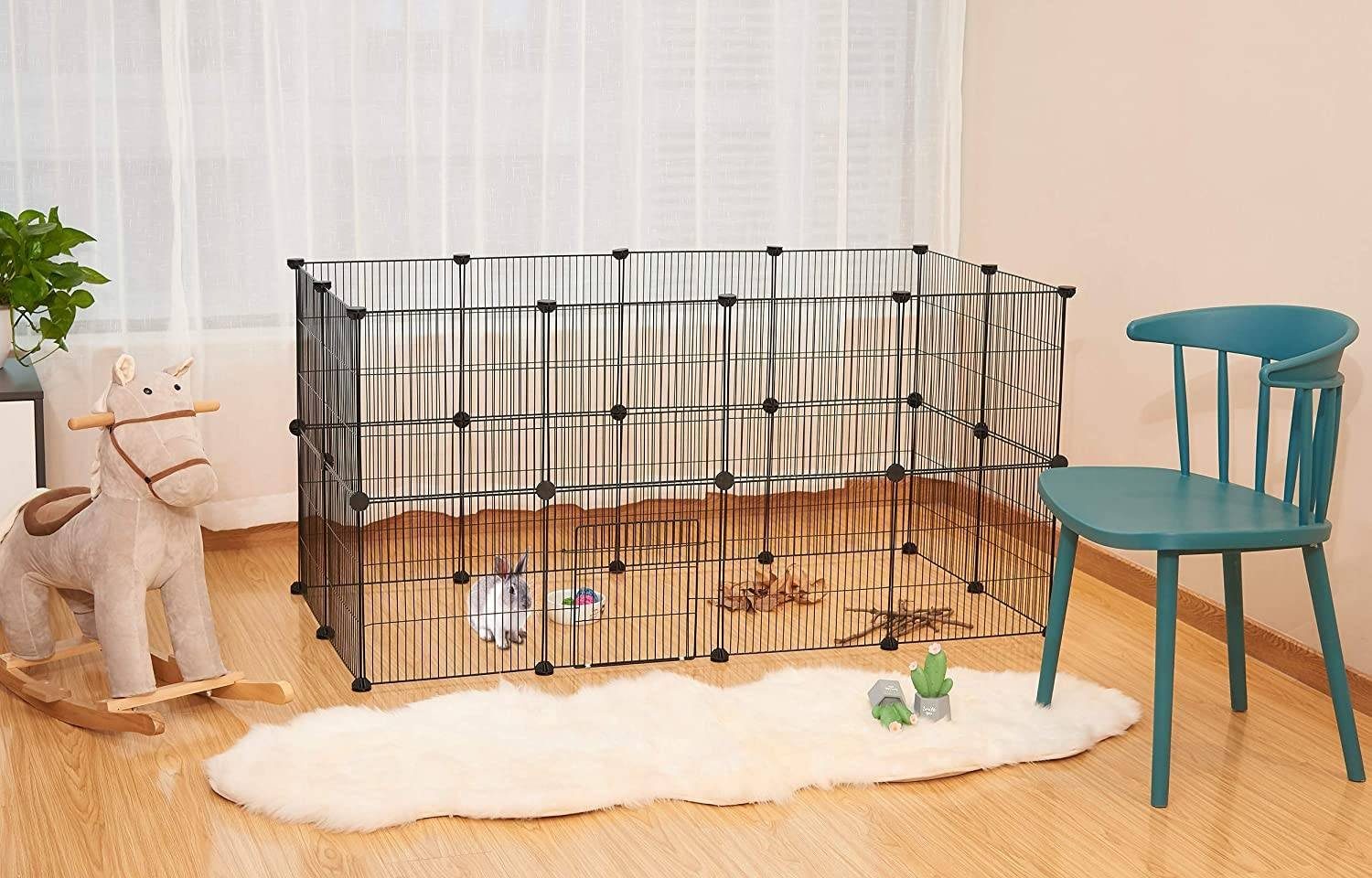 EUGAD Freigehege, für Kaninchen,Laufstall Laufgitter mit günstig online kaufen