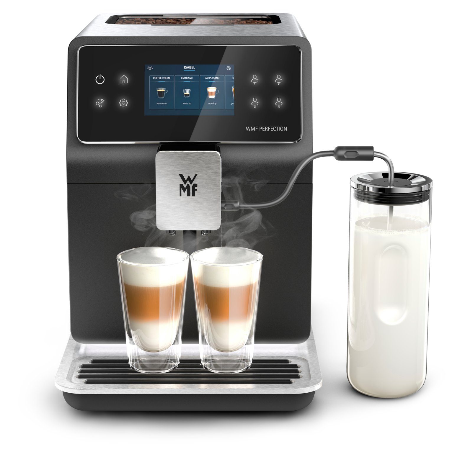 WMF Kaffeepadmaschine Perfection 880l, & Küchenminis Deep Black Langschlitztoaster