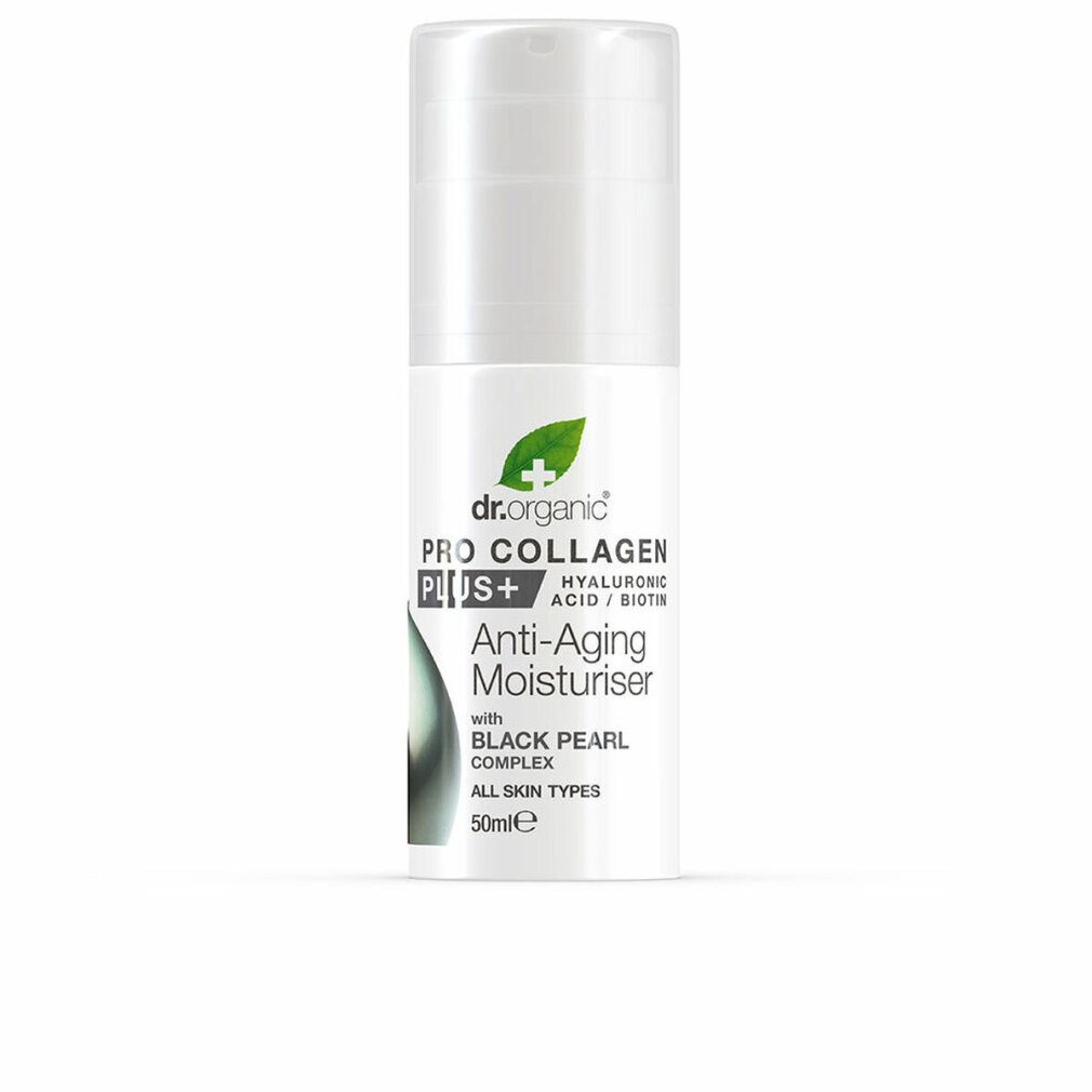 Dr. Organic Körperpflegemittel PRO COLLAGEN+ black pearl antiaging cream 50ml