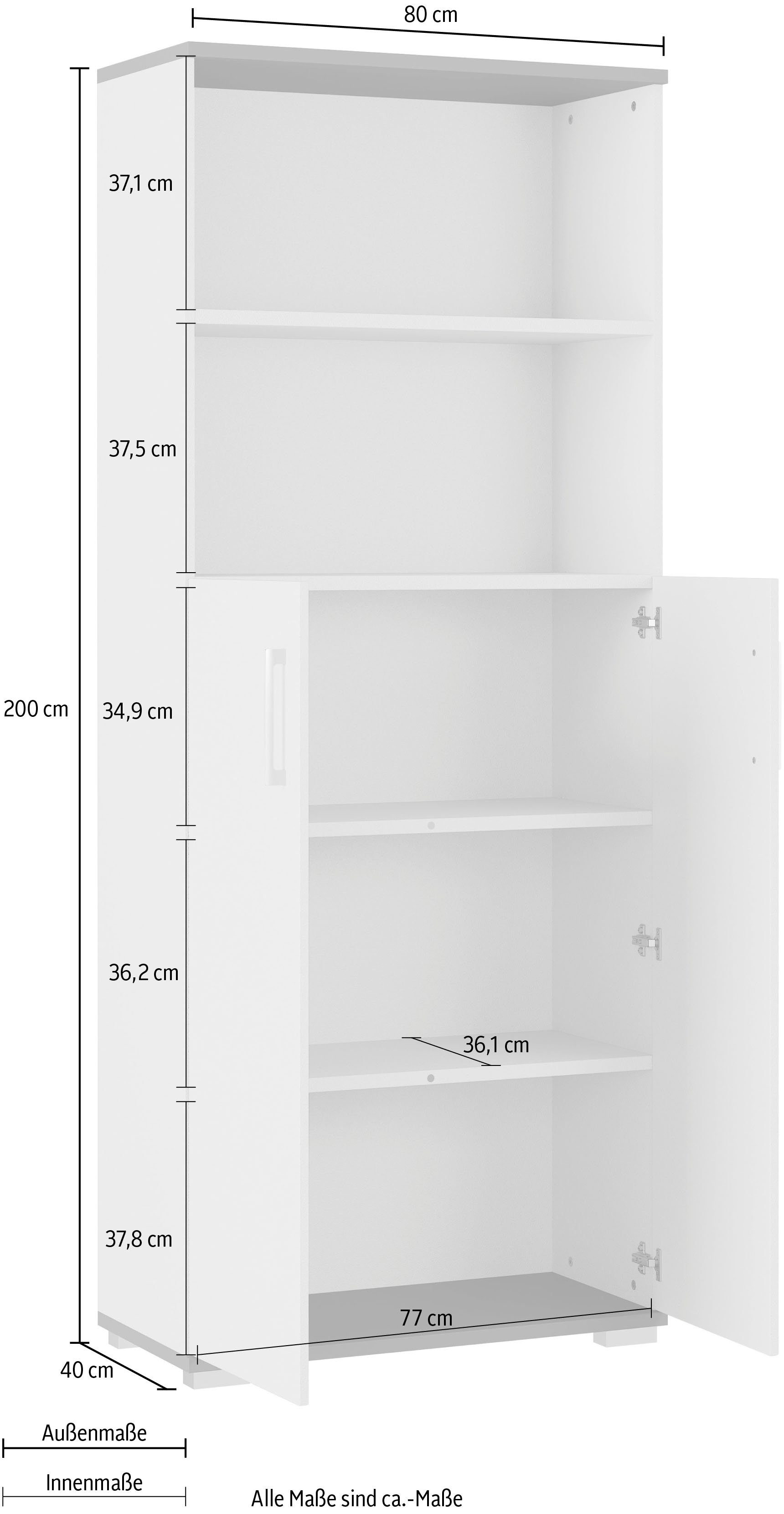 GERMANIA Aktenschrank Profi 2.0 | Lichtgrau/Graphit Lichtgrau/Graphit