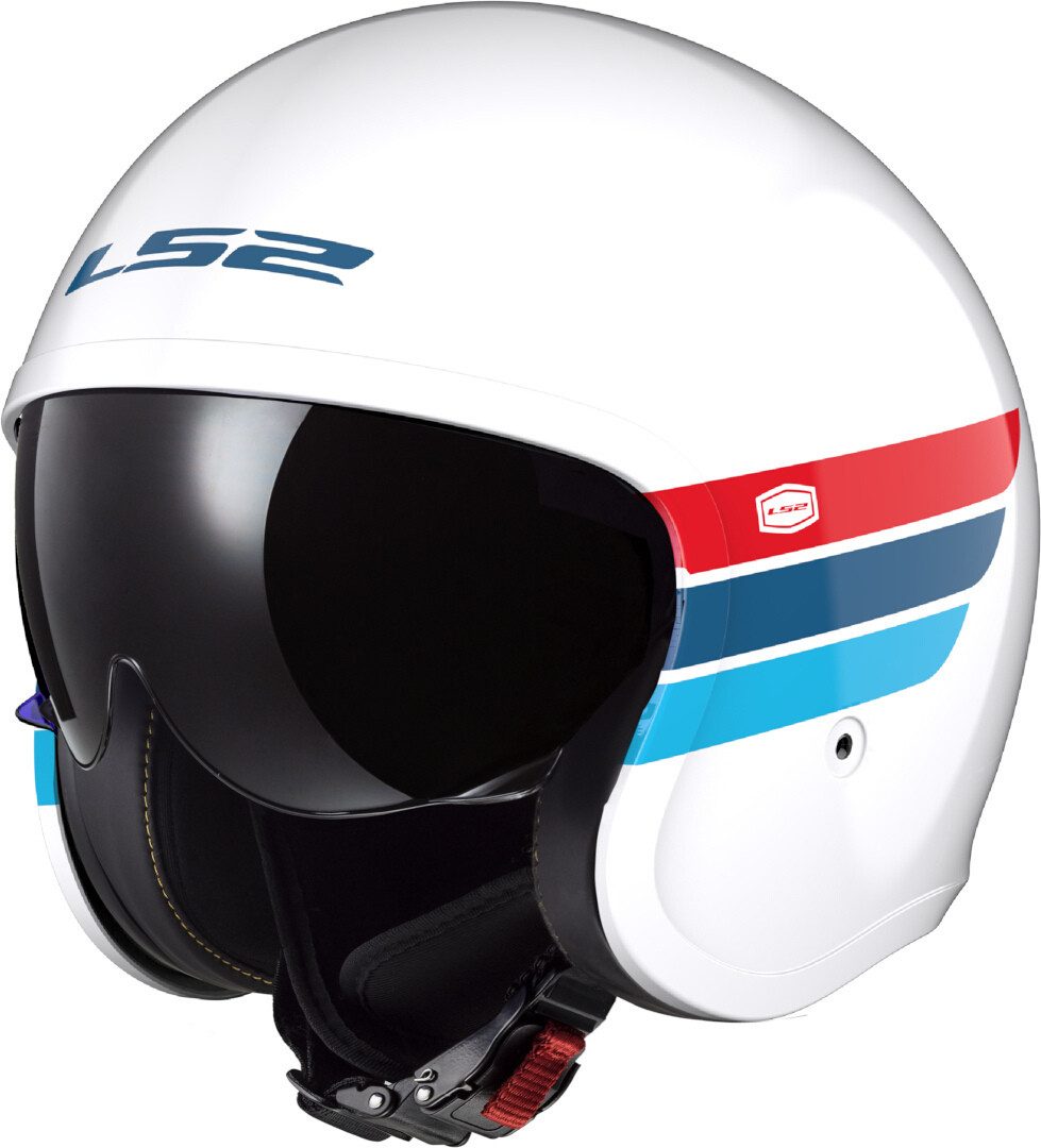 LS2 Motorradhelm OF599 Spitfire II Retro Jethelm, Integriertes Sonnenvisier