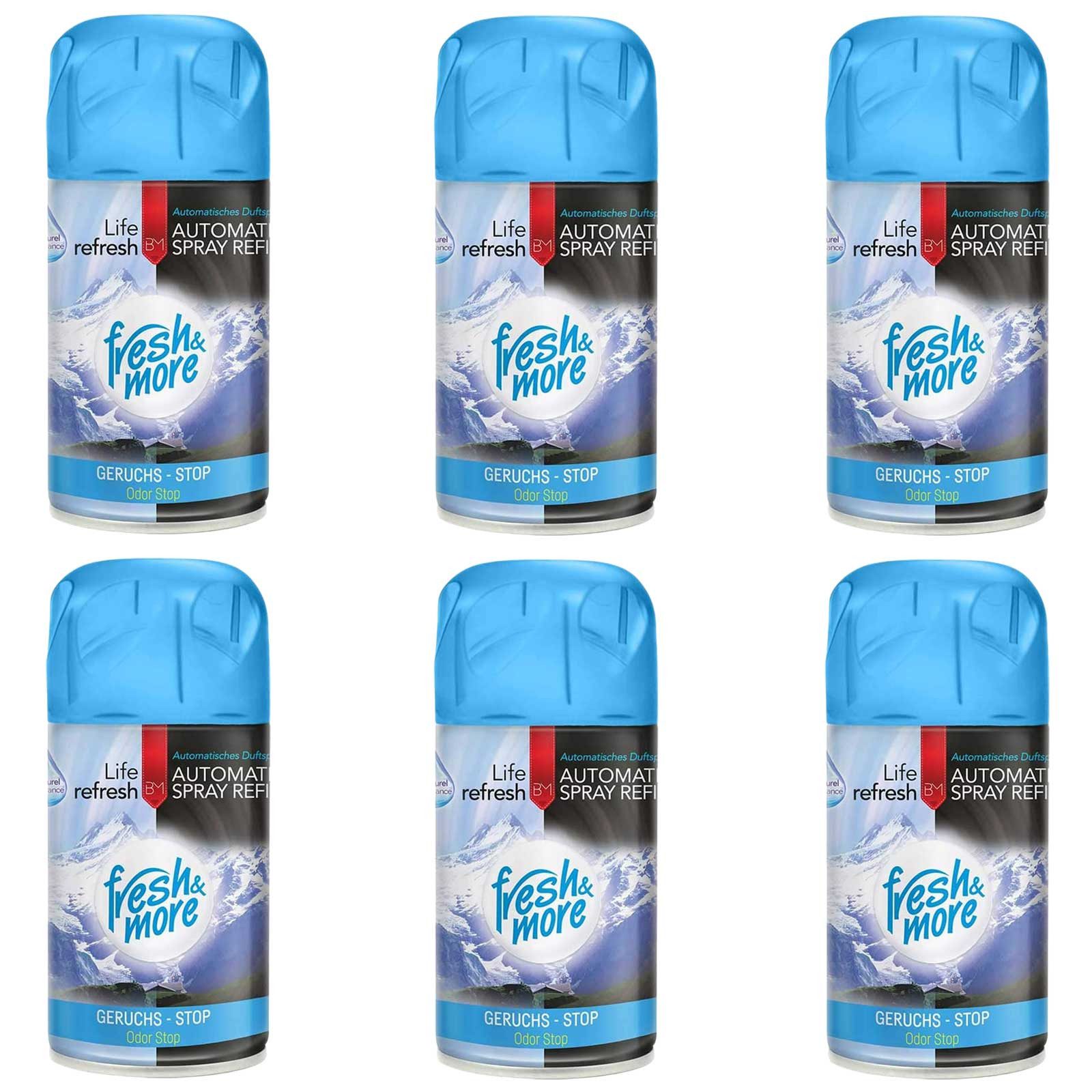 fresh & more Raumduft Lufterfrischer Nachfüller (6er Pack, 6-St., 250ml)