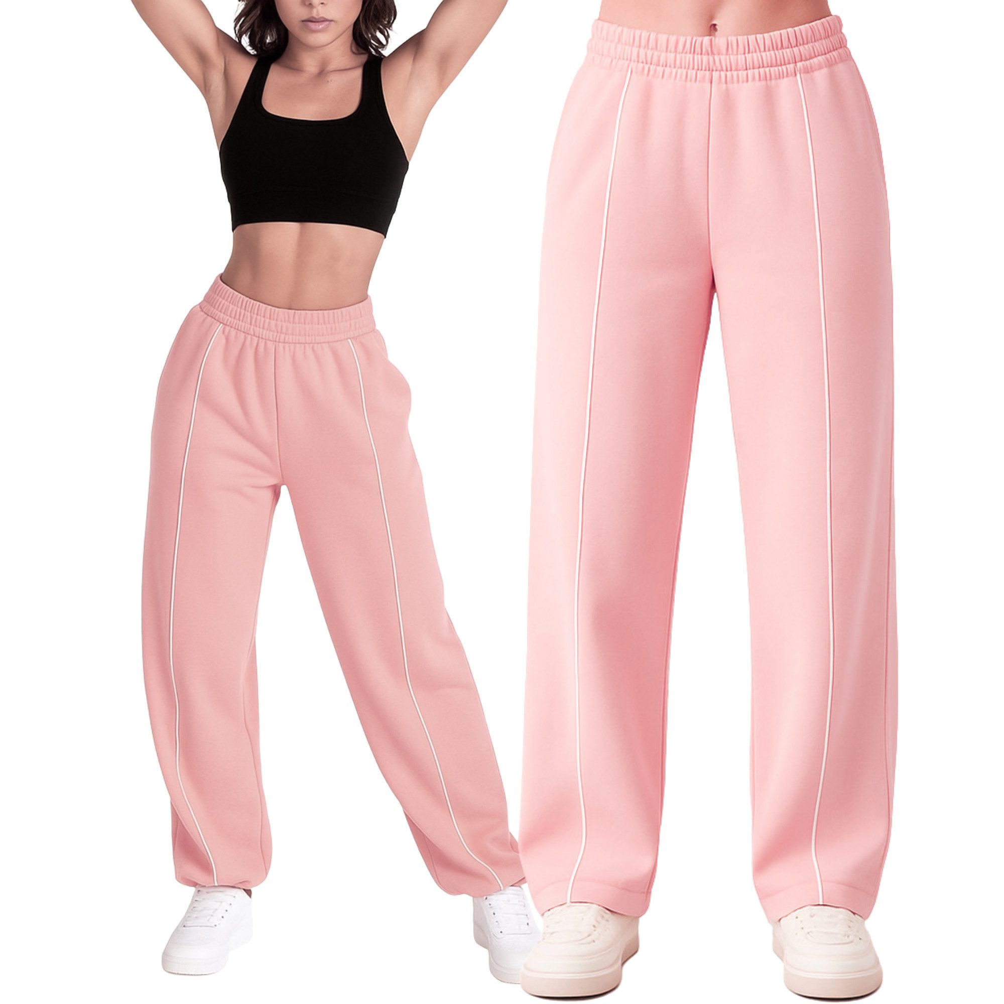 Smilodox Jogginghose Damen Siara, Bequeme Freizeithose mit Seitentaschen Tr günstig online kaufen