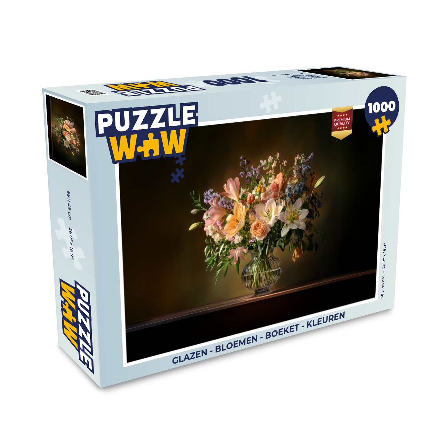 Puzzle Gläser - Blumen - Blumenstrauß - Farben
