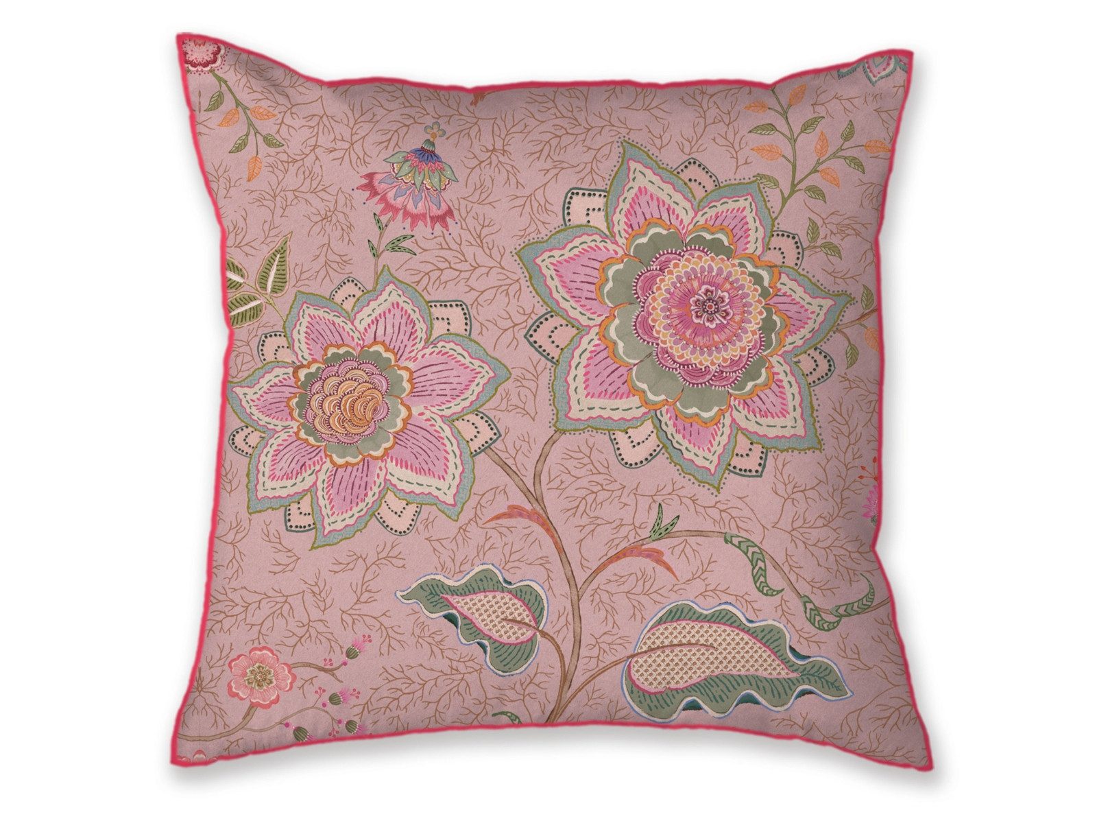 PiP Studio Dekokissen Mumbai Morning Kissen pink 53x53cm (1 Stück)