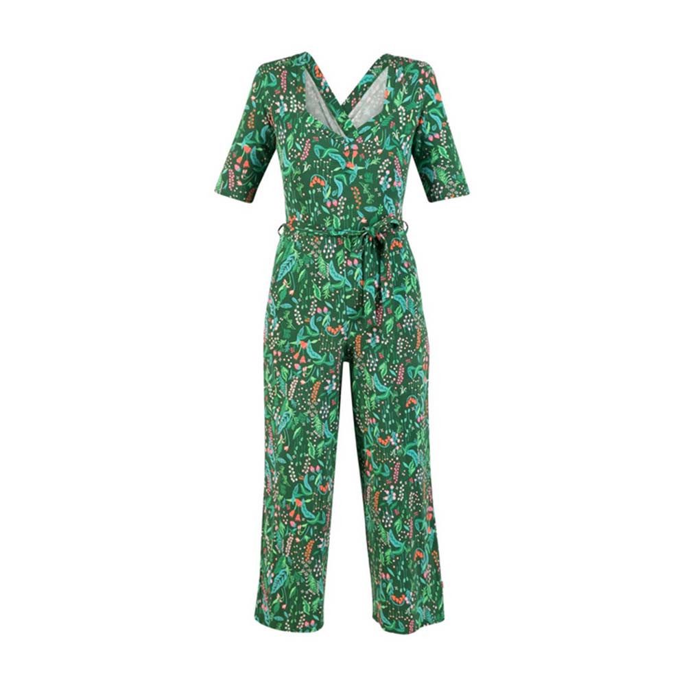 Blutsgeschwister Jumpsuit Flaming Heart Marlene – green günstig online kaufen