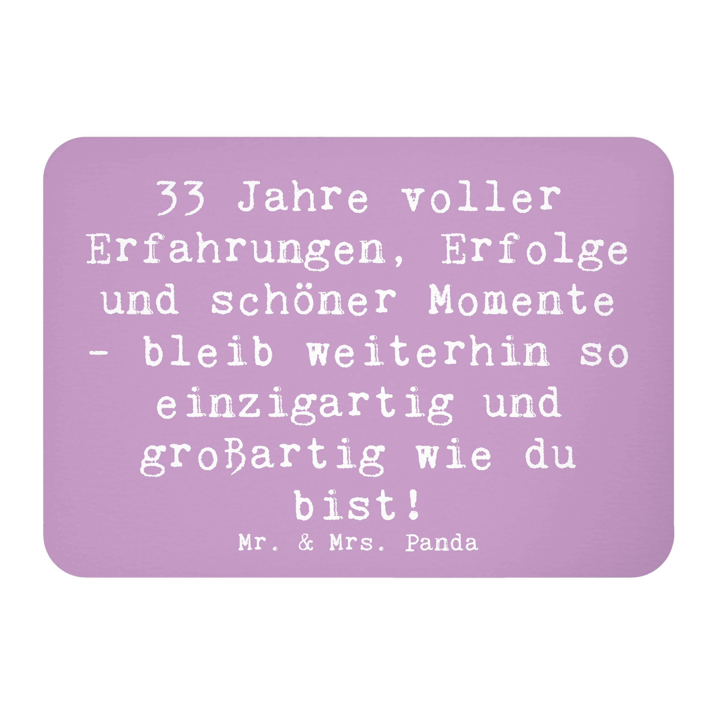 Magnet Spruch 33. Geburtstag - Lavendeltraum - Geschenk, Erfolge und Momente