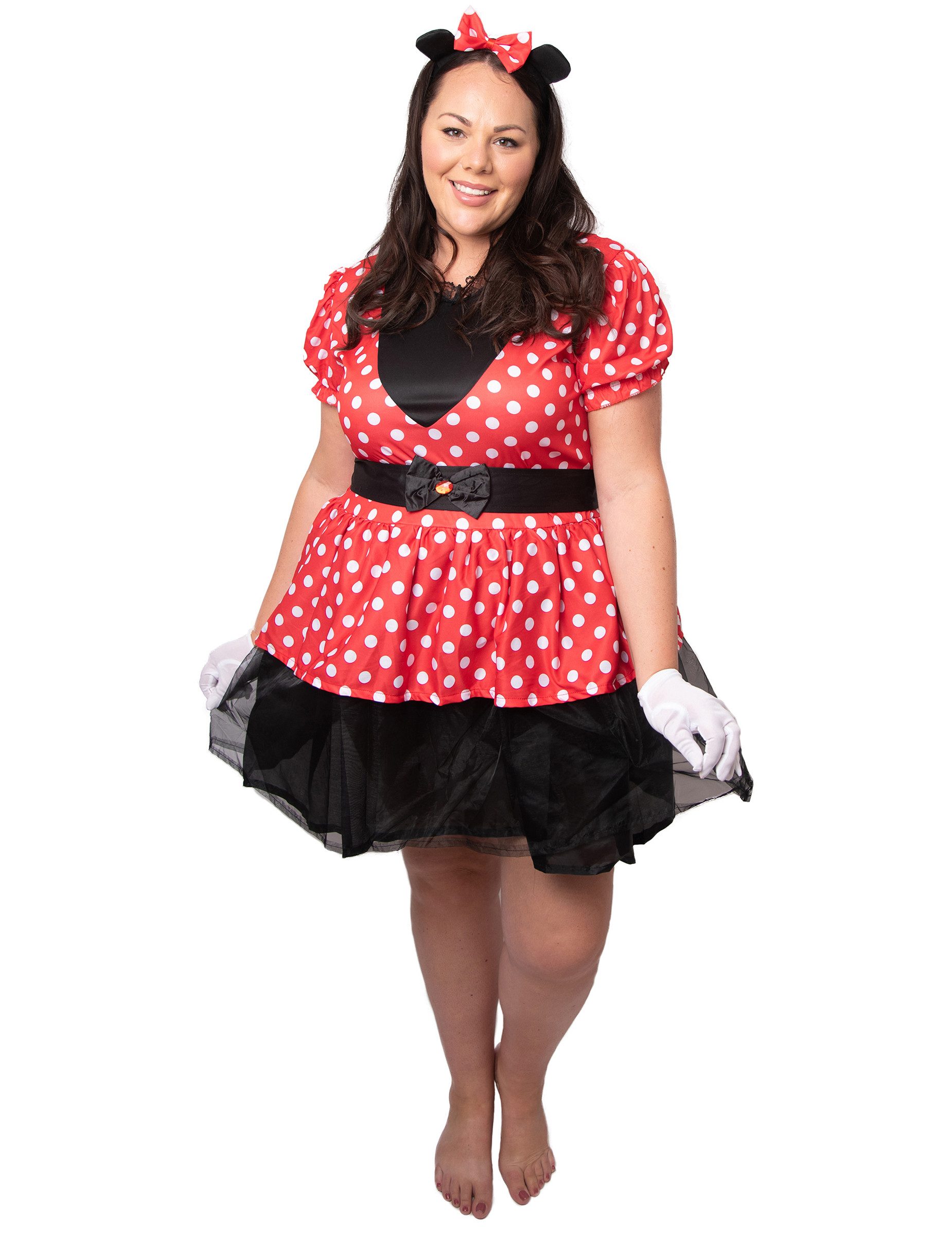 REDSUN Kostüm Miss Maus Plus Size Kostüm für Damen