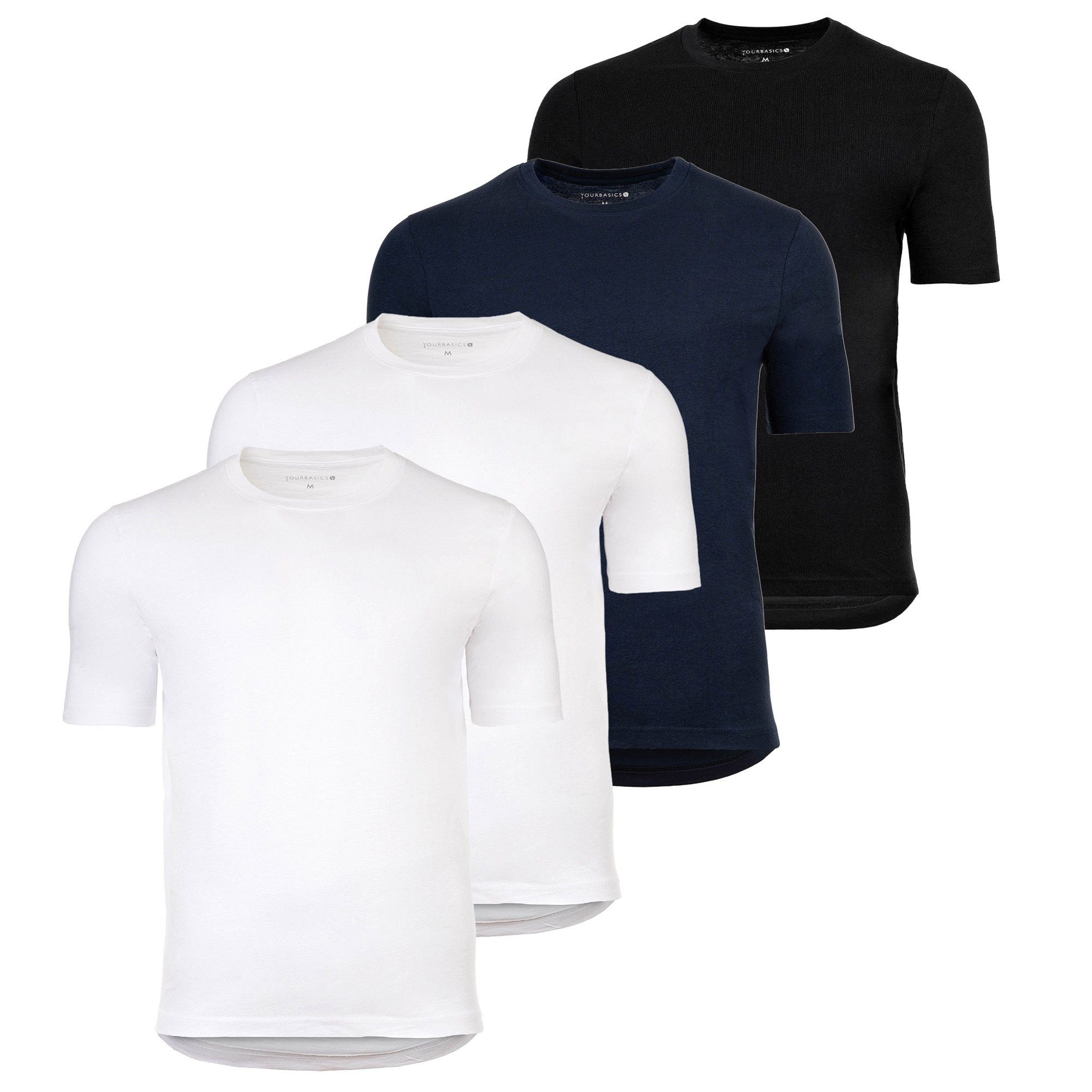 T-Shirt Herren T-Shirt 4er Pack Baumwolle
