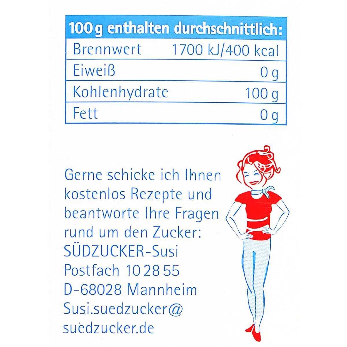 SUEDZUCKER Zucker Brauner Kandis, 500 g