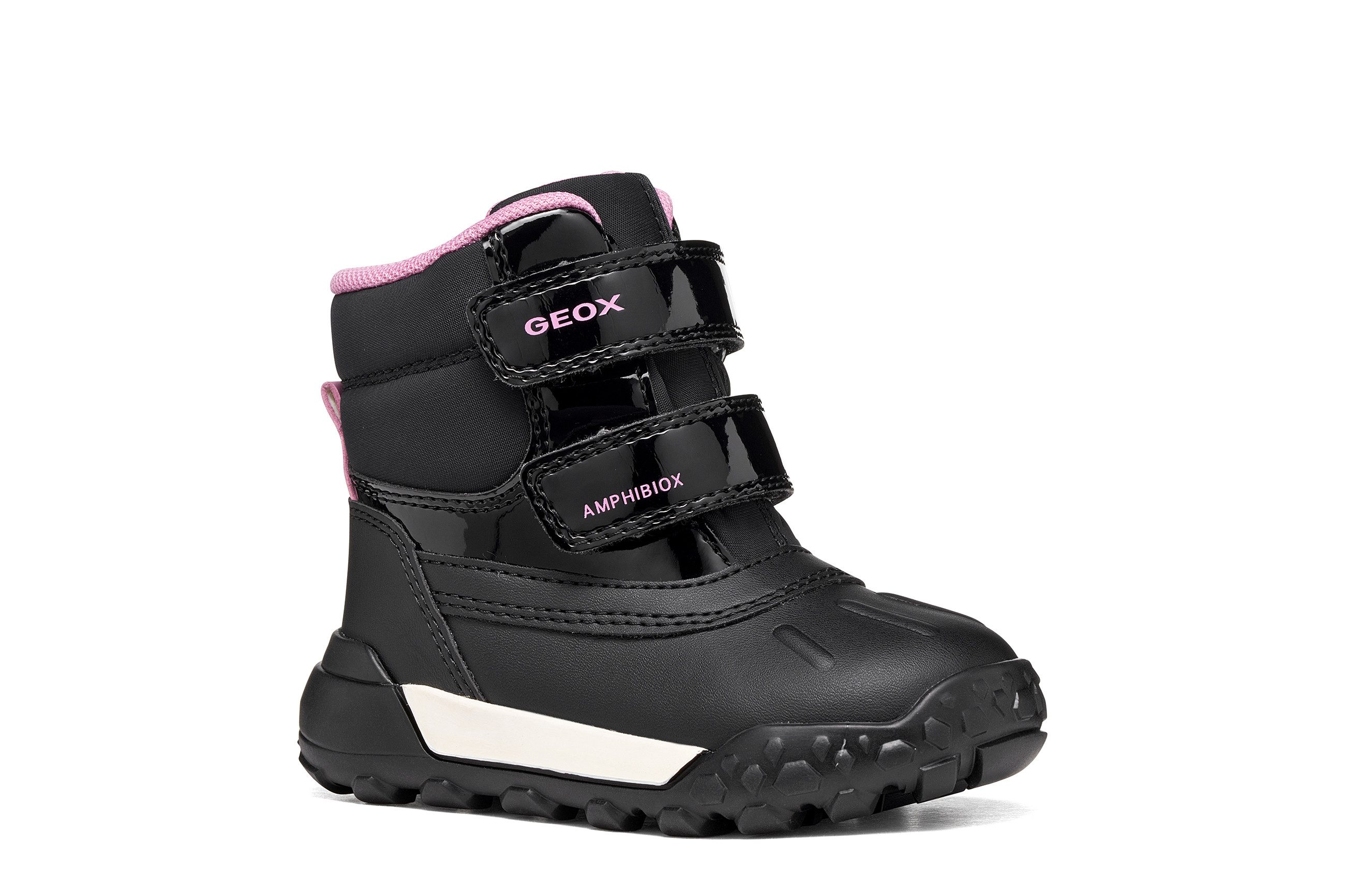 Geox B TREKKYUP GIRL B AB Winterboots Klettboots, Winterstiefel mit Amphibiox-TEX-Ausstattung