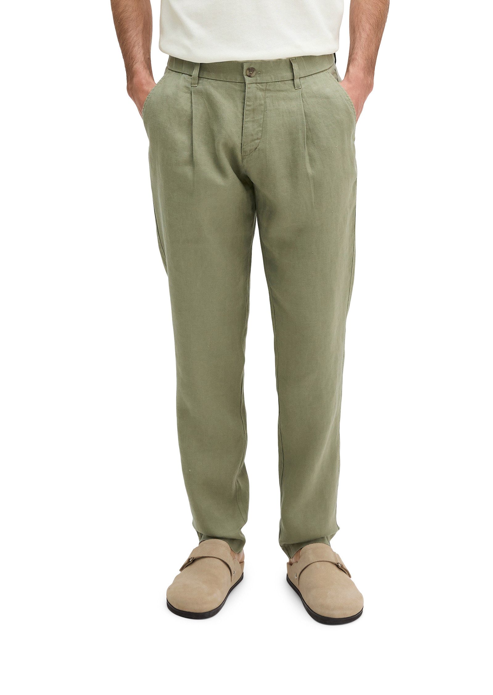 Chinohose mit elastischem Bund