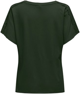 ONLY V-Shirt ONLMOSTER S/S V-NECK LACE TOP JRS