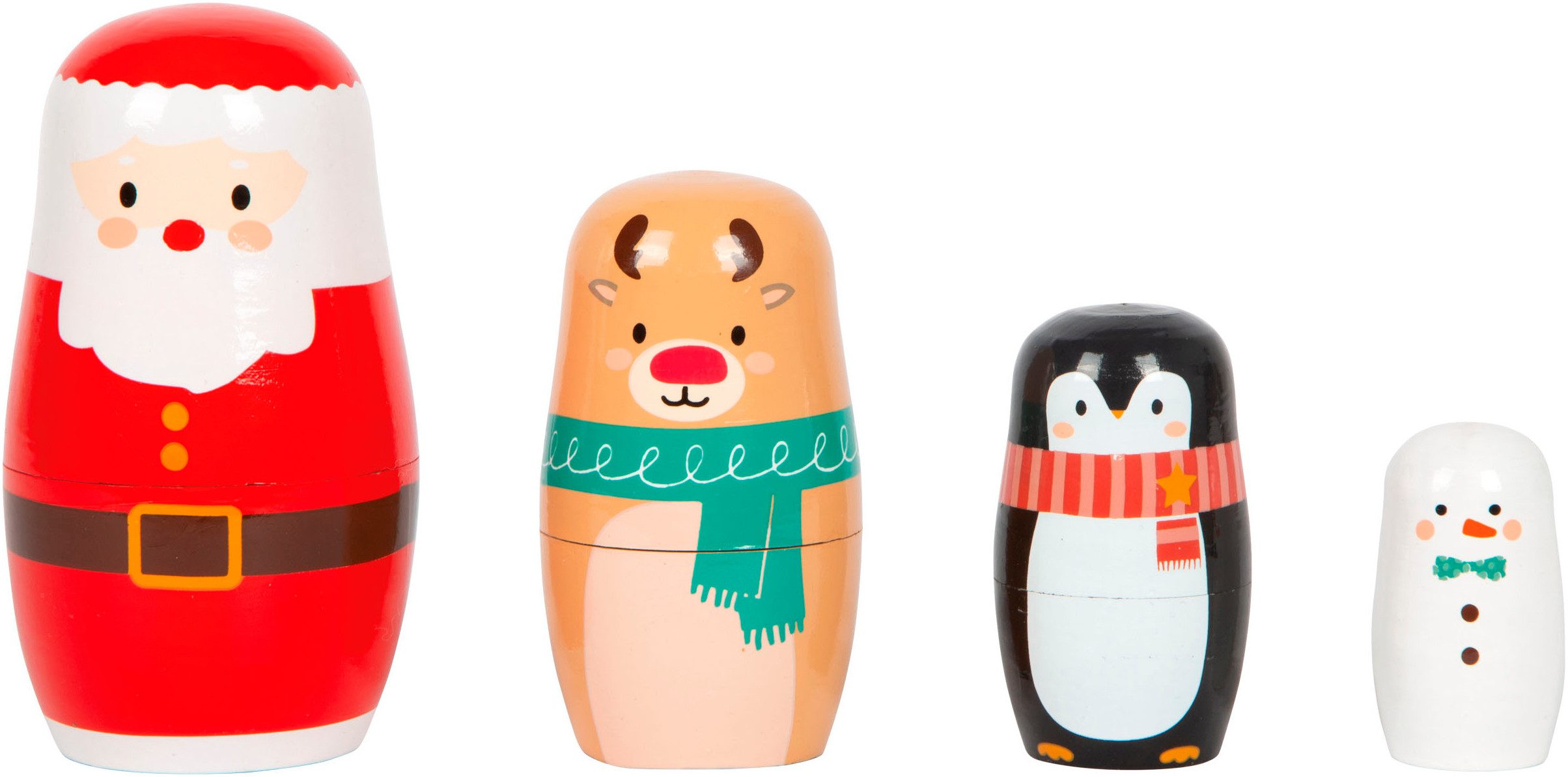 Small Foot Spielfigur Matrjoschka Weihnachten, (Set, 4-tlg)