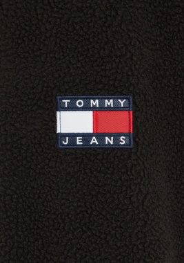 Tommy Jeans Fleecejacke TJM RLX FABRIC MIX FLEECE JACKET mit hohem Stehkragen