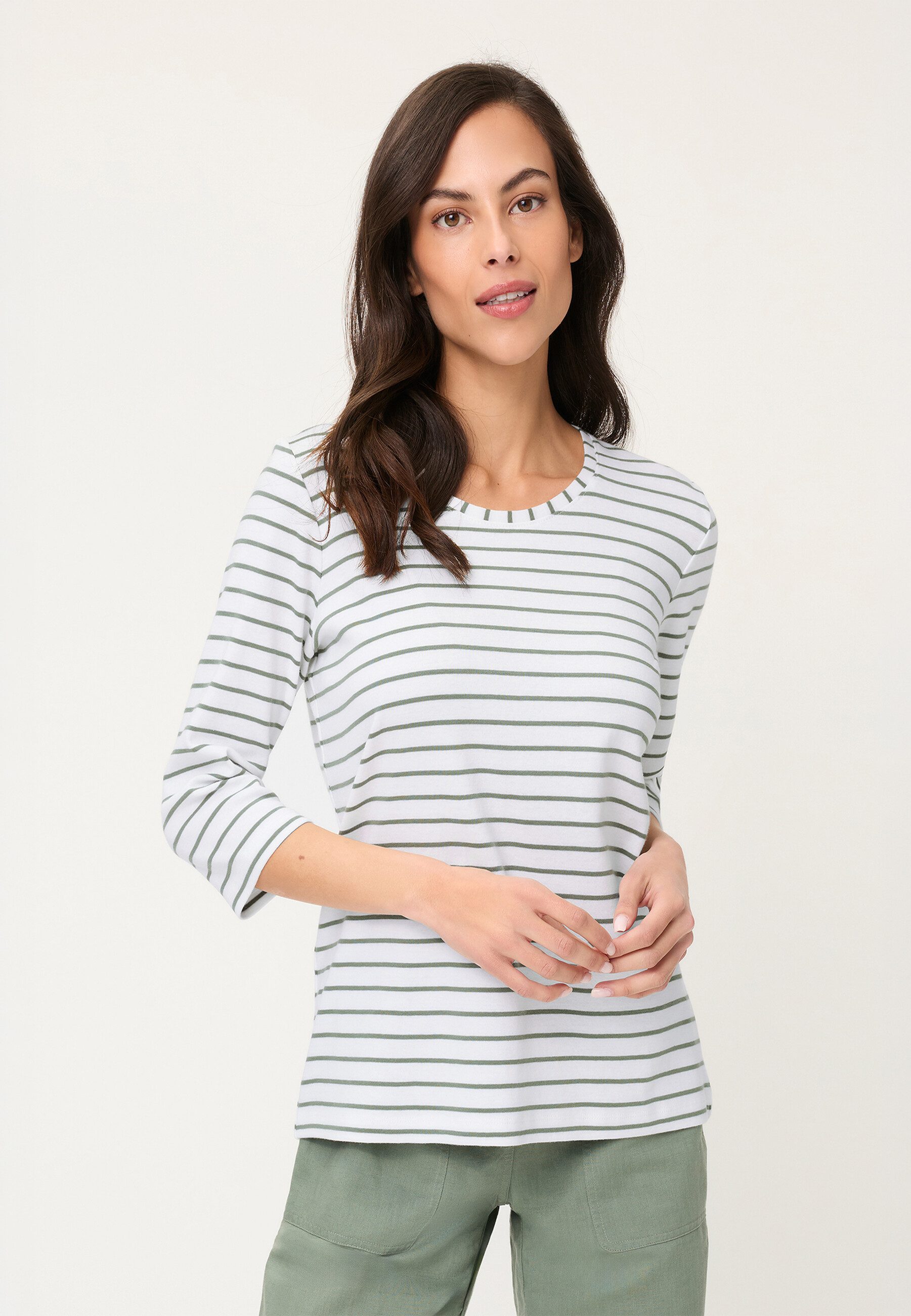Olsen T-Shirt Shirt mit 3/4-Ärmeln