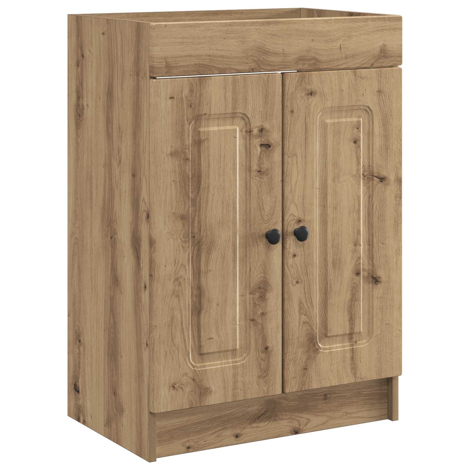 vidaXL Badezimmerspiegelschrank Unter dem Waschbecken Badschrank Artisan-Eiche (1-St)