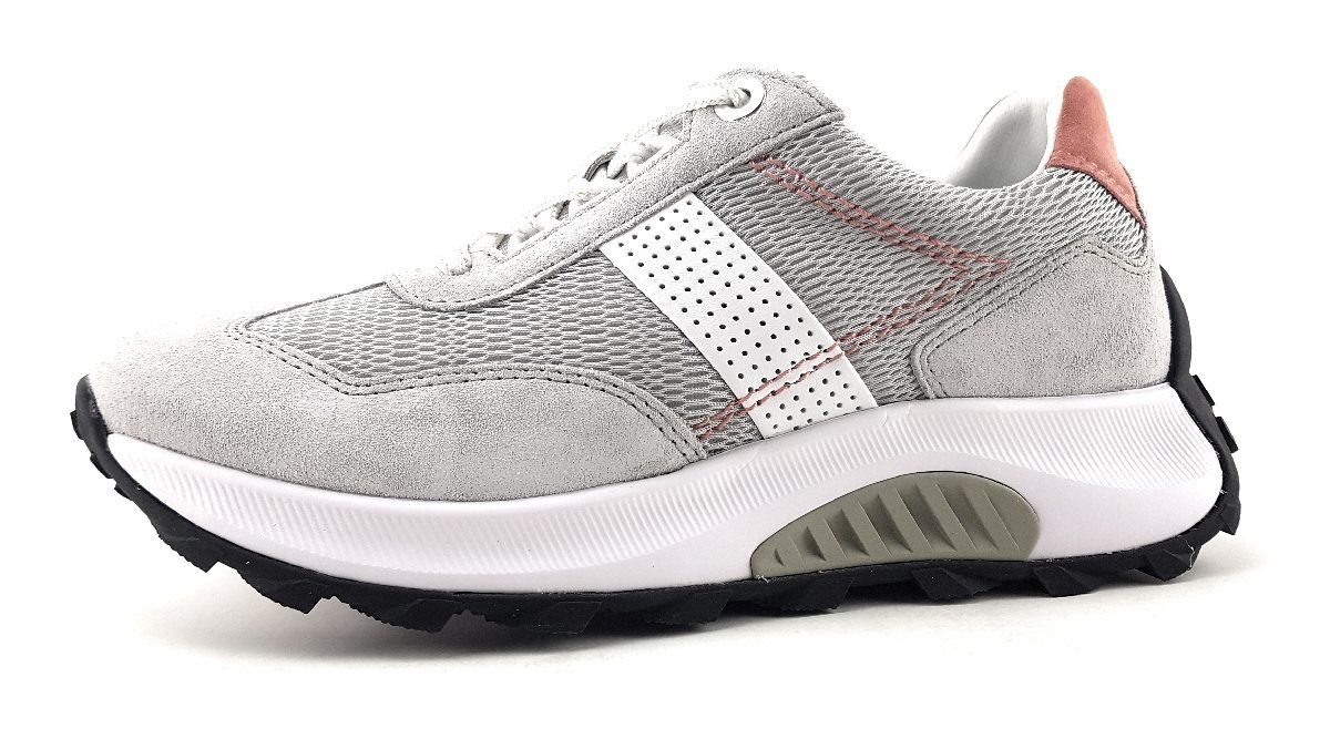 Nummer 1 Sonderpreis! Gabor Comfort Sneaker Schnürschuh / (ltgrey/weiss/lachs 40) Grau low