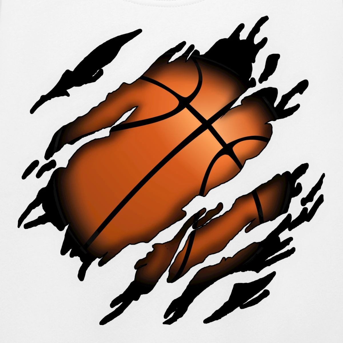 Spreadshirt Sweatshirt Basketball Geschenke Ball Sport Basketball Geschenkideen Kinder Premiu (1-tlg)