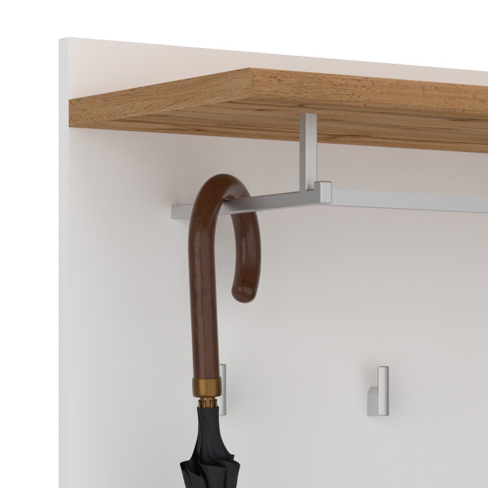 Lomadox Garderoben-Set HUESCA-129, (Spar-Set, 4-St), Flurgarderobe in weiß günstig online kaufen