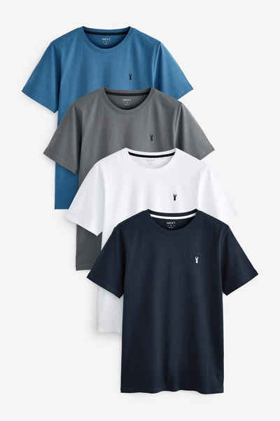 Next T-Shirt T-Shirts im Slim Fit, 4er-Pack (4-tlg)