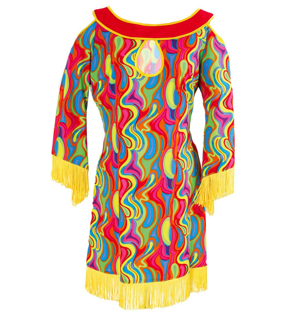 Fries Hippie-Kostüm Hippie Flower Power Kleid Liz Karneval Fasching, Hohe Qualität