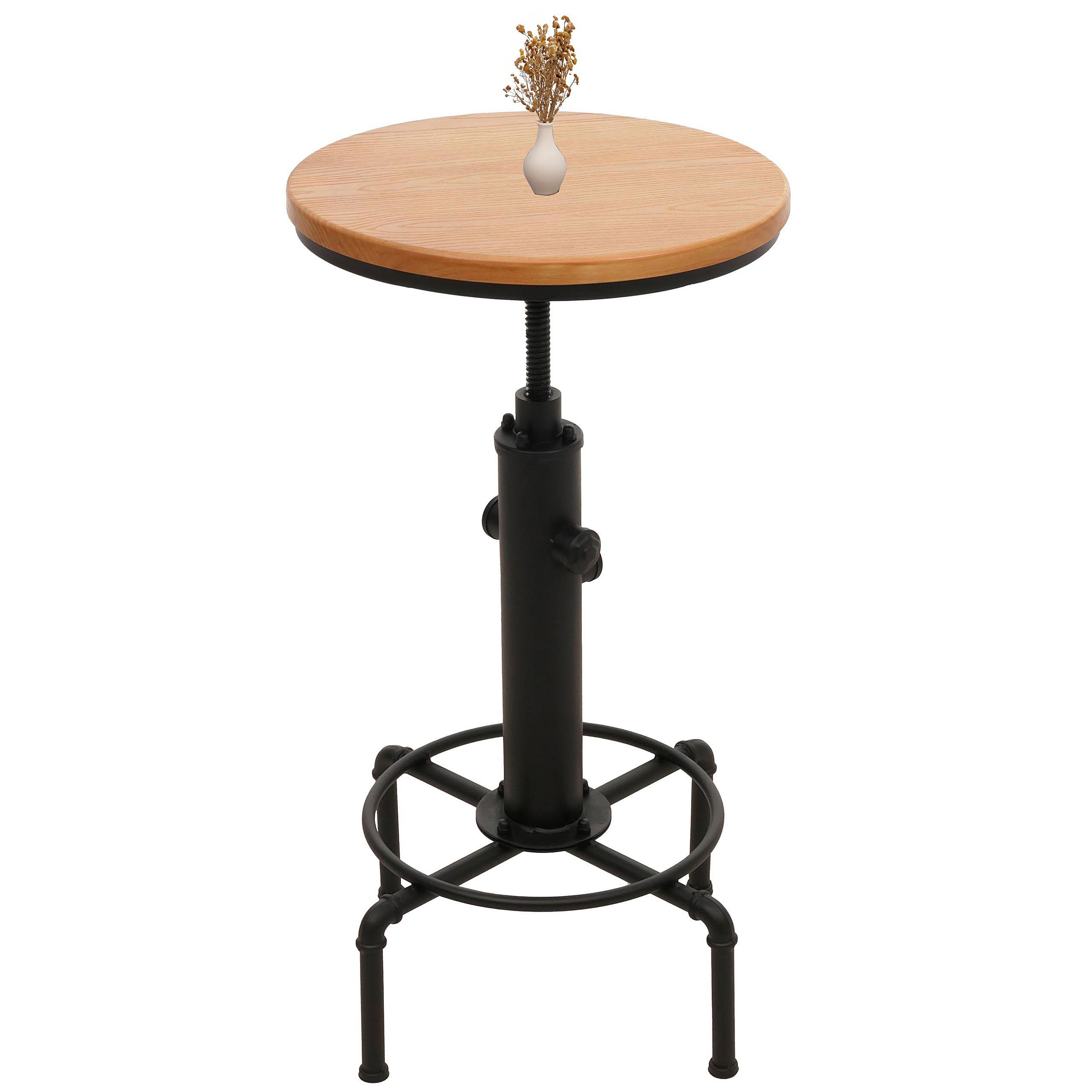 MCW Bistrotisch MCW-N23, Um 360° drehbar, Inklusive Fußablage, Passend zu Barhocker N2