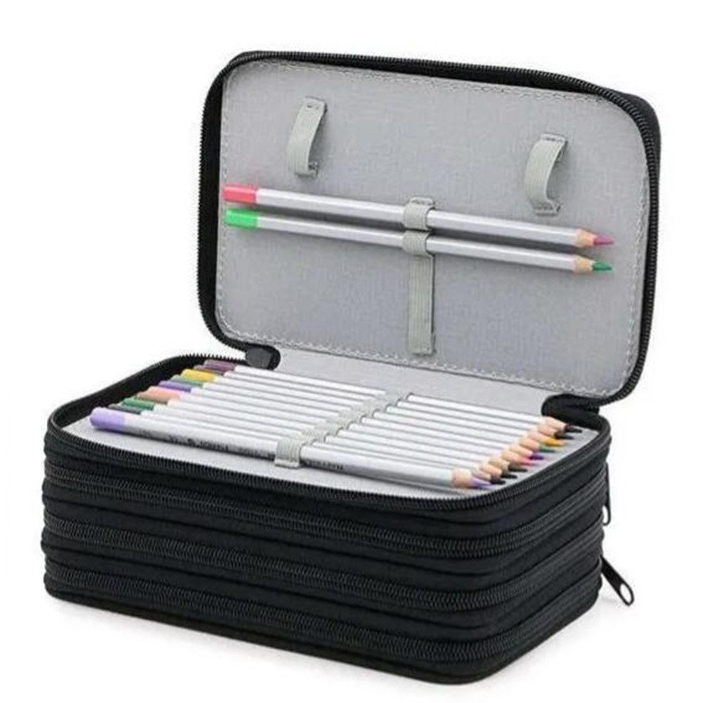 Federmäppchen Federtasche,Große Kapazität Bleistift Tasche72 Buchsen