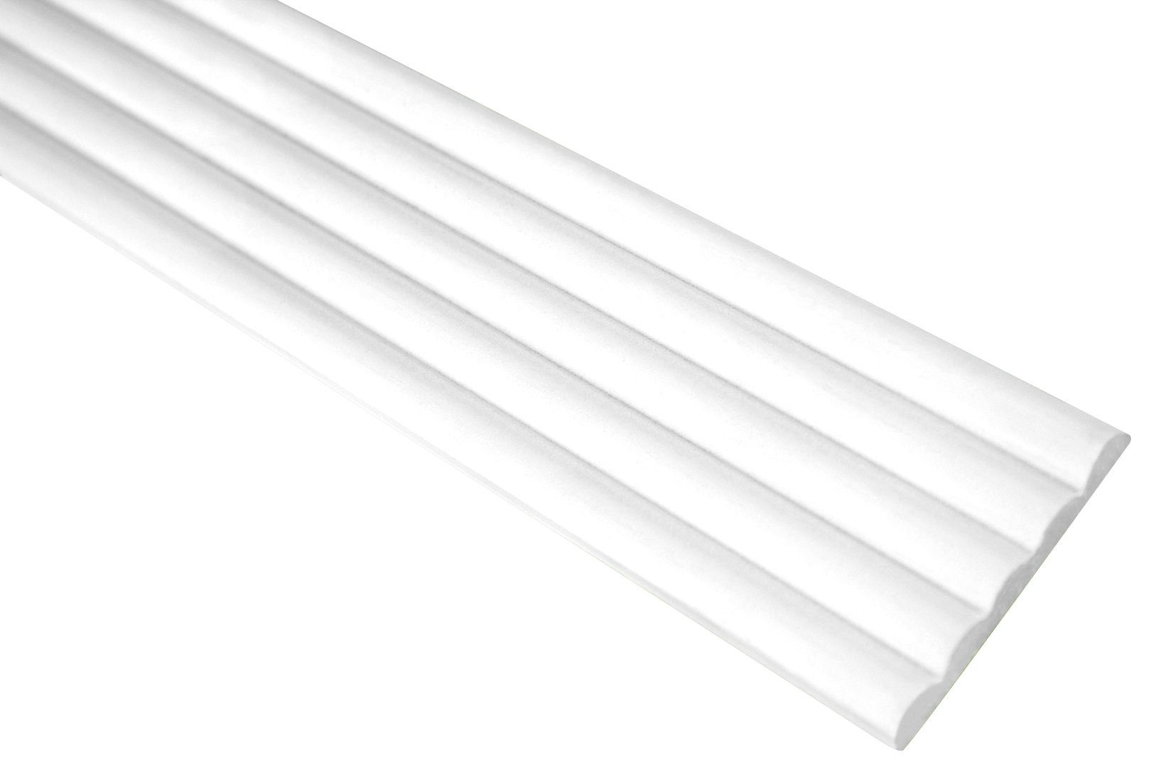 mm 2 modern, 6 flach Meter) - weiß CR802, 1 Wand glatt - PU / Dekorbau Stuckleisten (2 Stuckleiste Polyurethan Leiste, 51 Hexim Zierleisten Flachprofile Hartschaum Meter 2m CR802 x Wandleisten