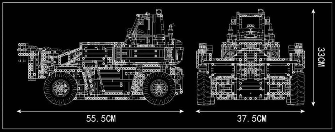 Mould King 17029 Container Truck Konstruktions-Spielset, (4878 St)