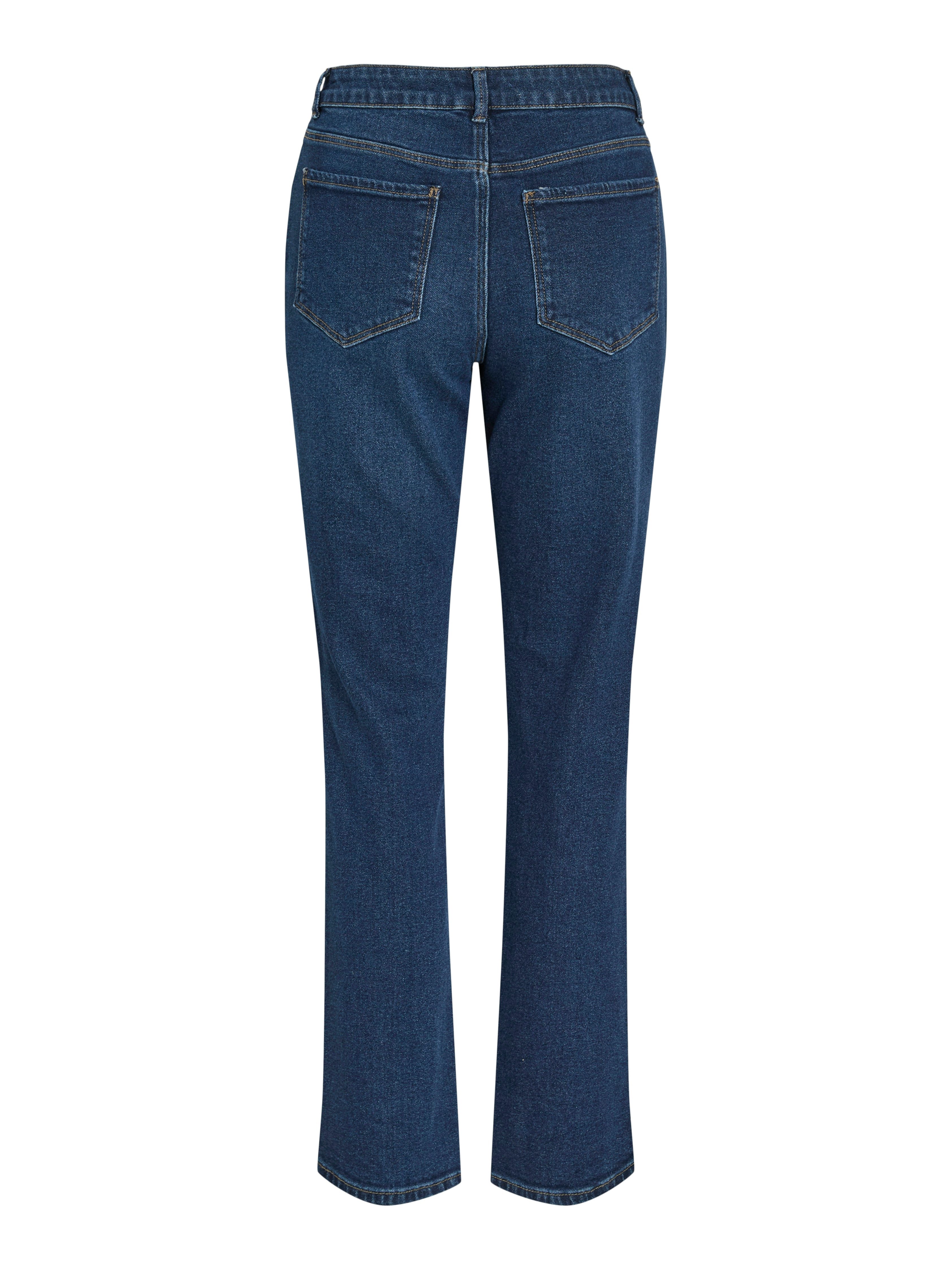 Vila Straight-Jeans VIALICE RW STRAIGHT JEANS DBD SOL30-NOOS Baumwollmischung, straight fit, regular waist