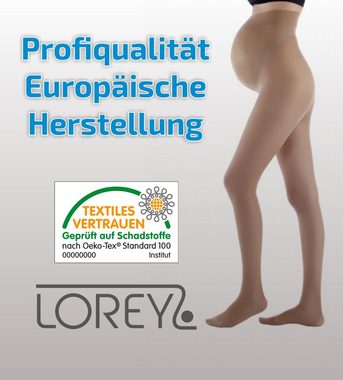 Lorey Medtec Stützstrumpfhose Kompressionsstrumpfhose für Schwangere, Umstandsstrumpfhose, Klasse 1