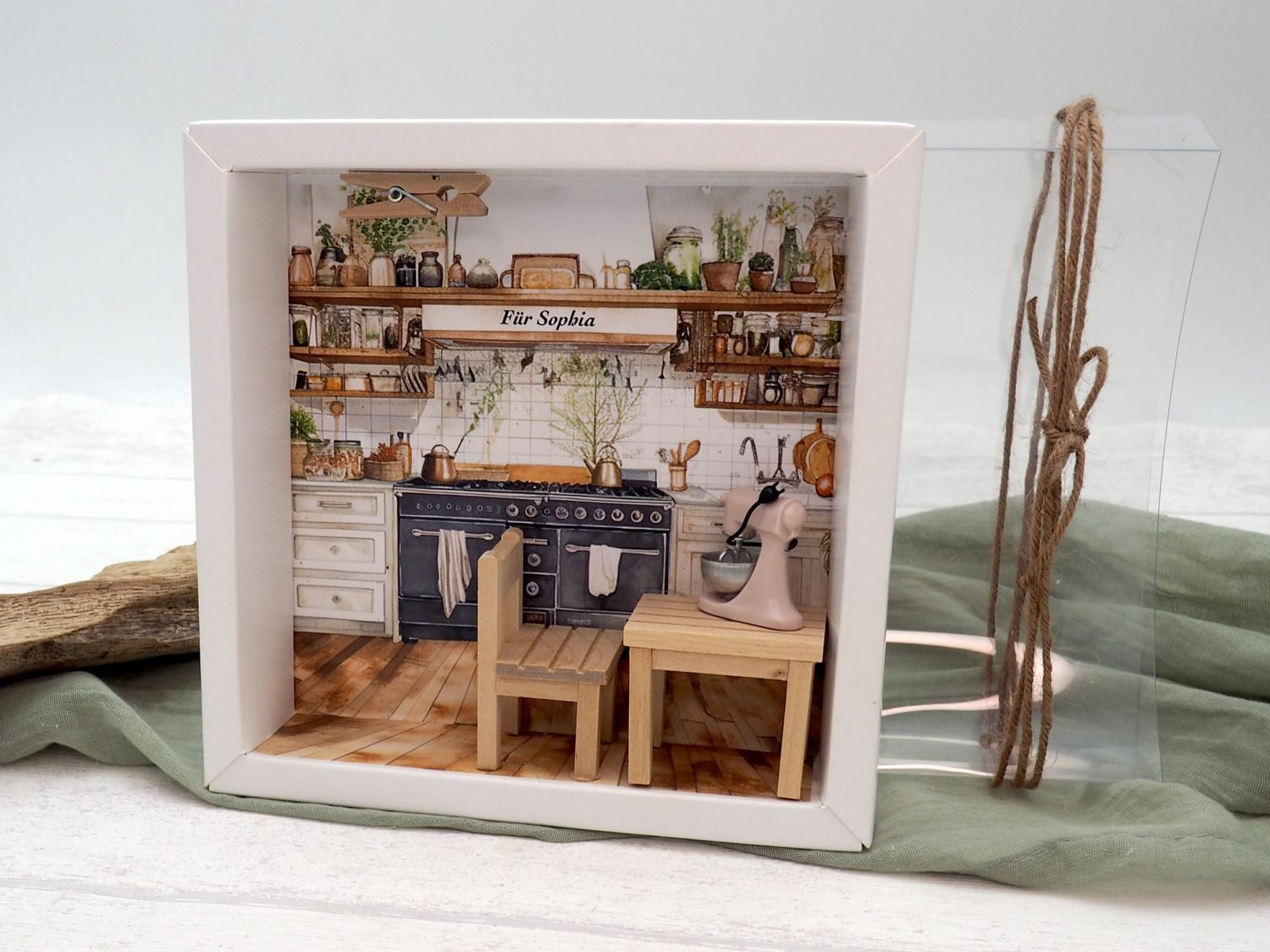 ZauberDeko Geschenkbox Geldgeschenk Küchenmaschine Mixer Backen MIT NAME Weihnacht Geburtstag – Bild 5 von 5