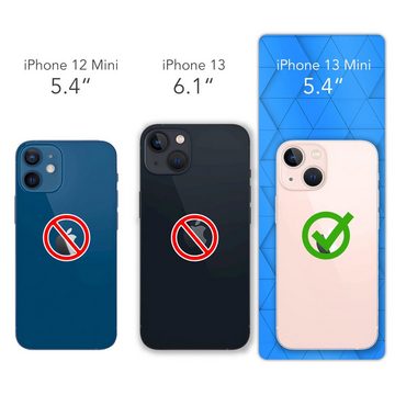 EAZY CASE Handyhülle TPU Hülle für Apple iPhone 13 Mini 5,4 Zoll, Silikon Schutzhülle mit Kameraschutz kratzfest Back Cover Etui Schwarz