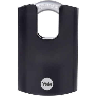 Yale Vorhängeschloss YALE Y300CB/63/127/1 Vorhängeschloss 63 mm Schwarz Schlüsselschloss