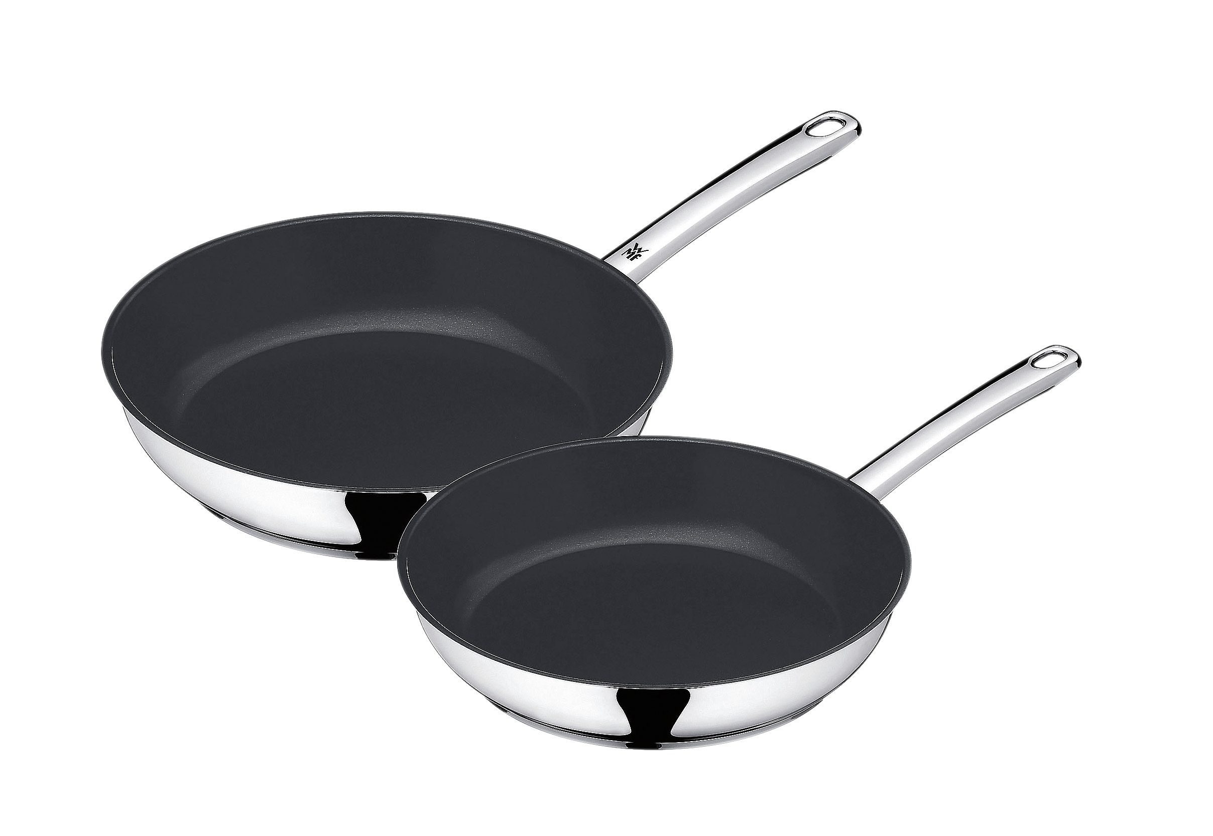 Rostfrei Pfannen-Set cm) 28 besten Devil, (Set, 18/10 u. Cromargan® WMF WMF mit Edelstahl Antihafteigenschaften (Ø 24 Pfannen-Set 2-tlg), Induktion,