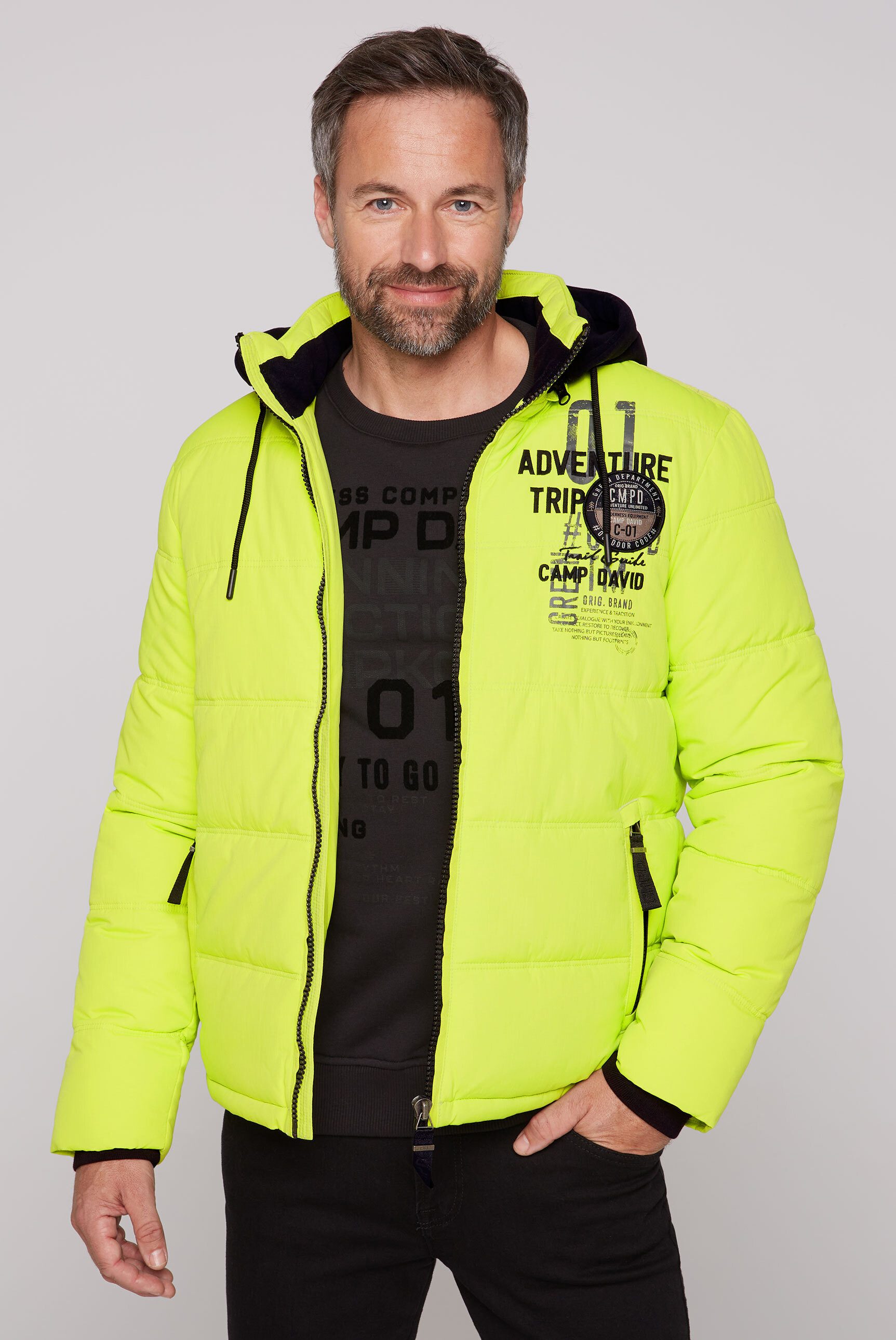 Steppweste Camp David Weste WeiÃƒÂŸ Zalando Camp David Jacke Gelb