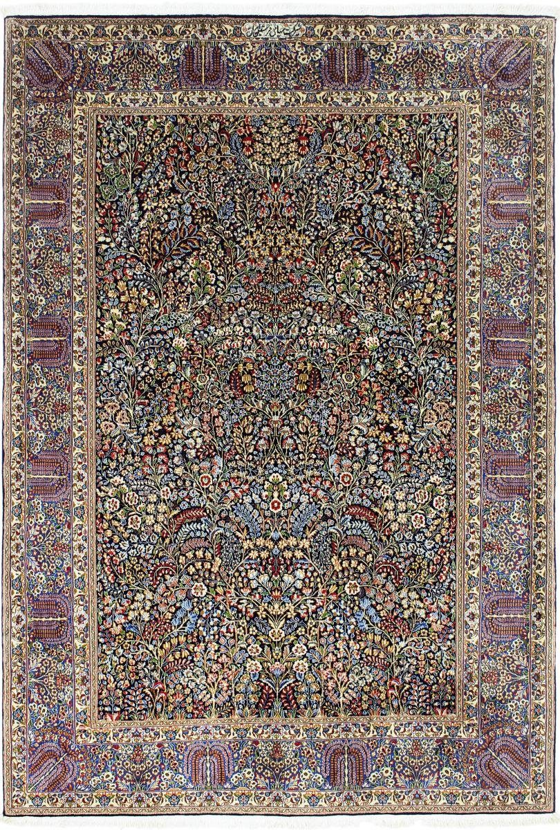 Orientteppich Kerman Rafsanjan Sherkat 197x293 Handgeknüpfter Orientteppich, Nain Trading, rechteckig, Höhe: 12 mm